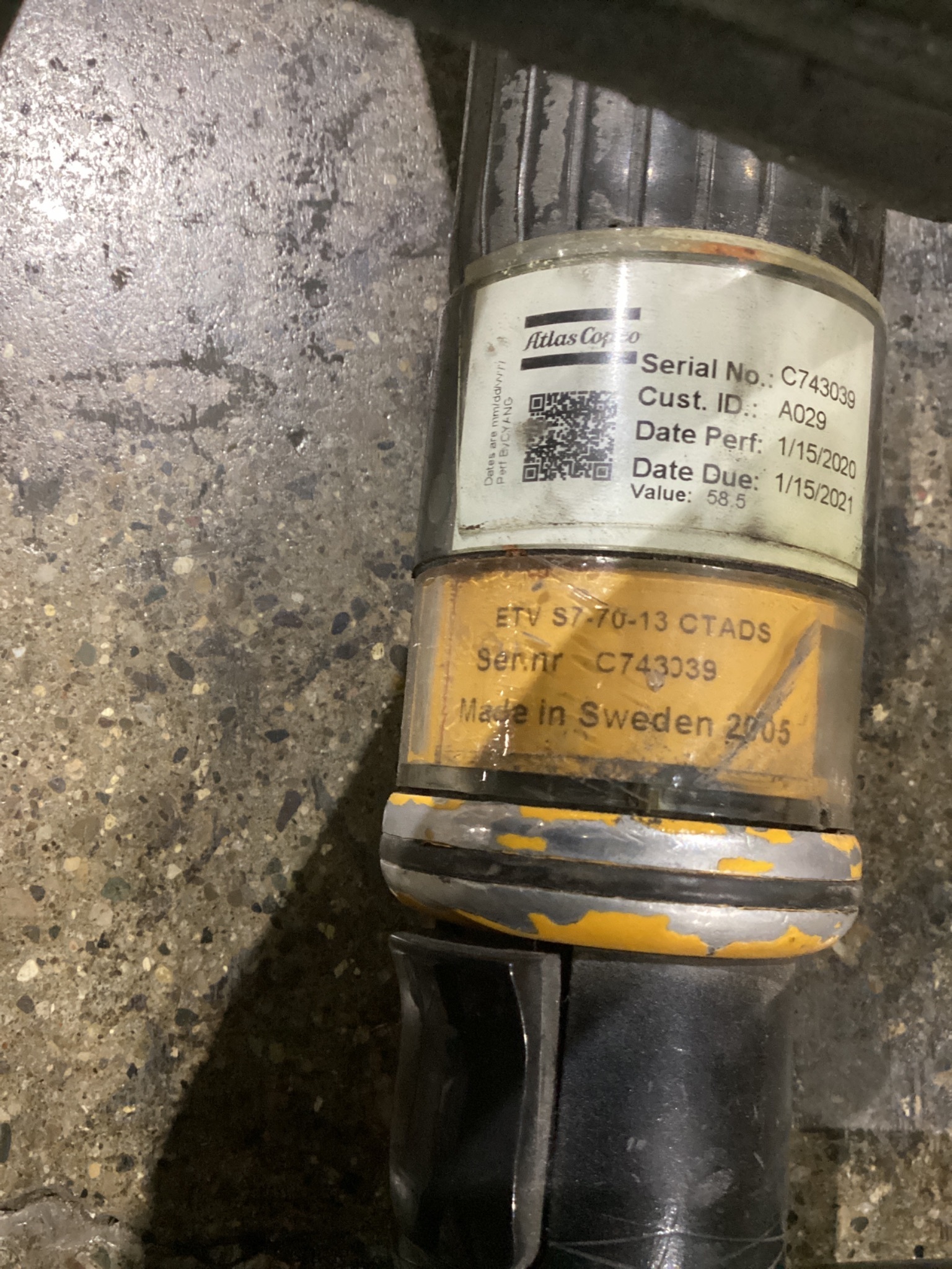 ATLAS COPCO ETV S7-70-13CTADS ELECTRIC NUTRUNNER 14-80NM USED 5