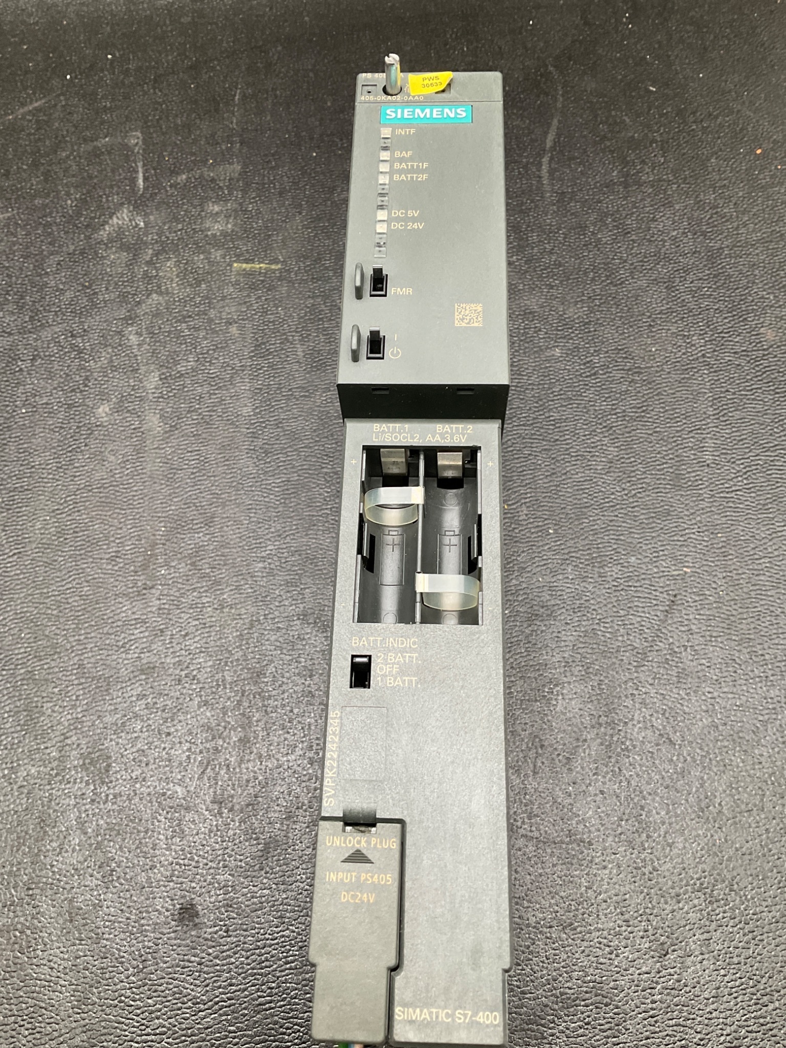 SIEMENS 6ES7 405-0KA02-0AA0 Simatic S7-400 Power Supply USED 1