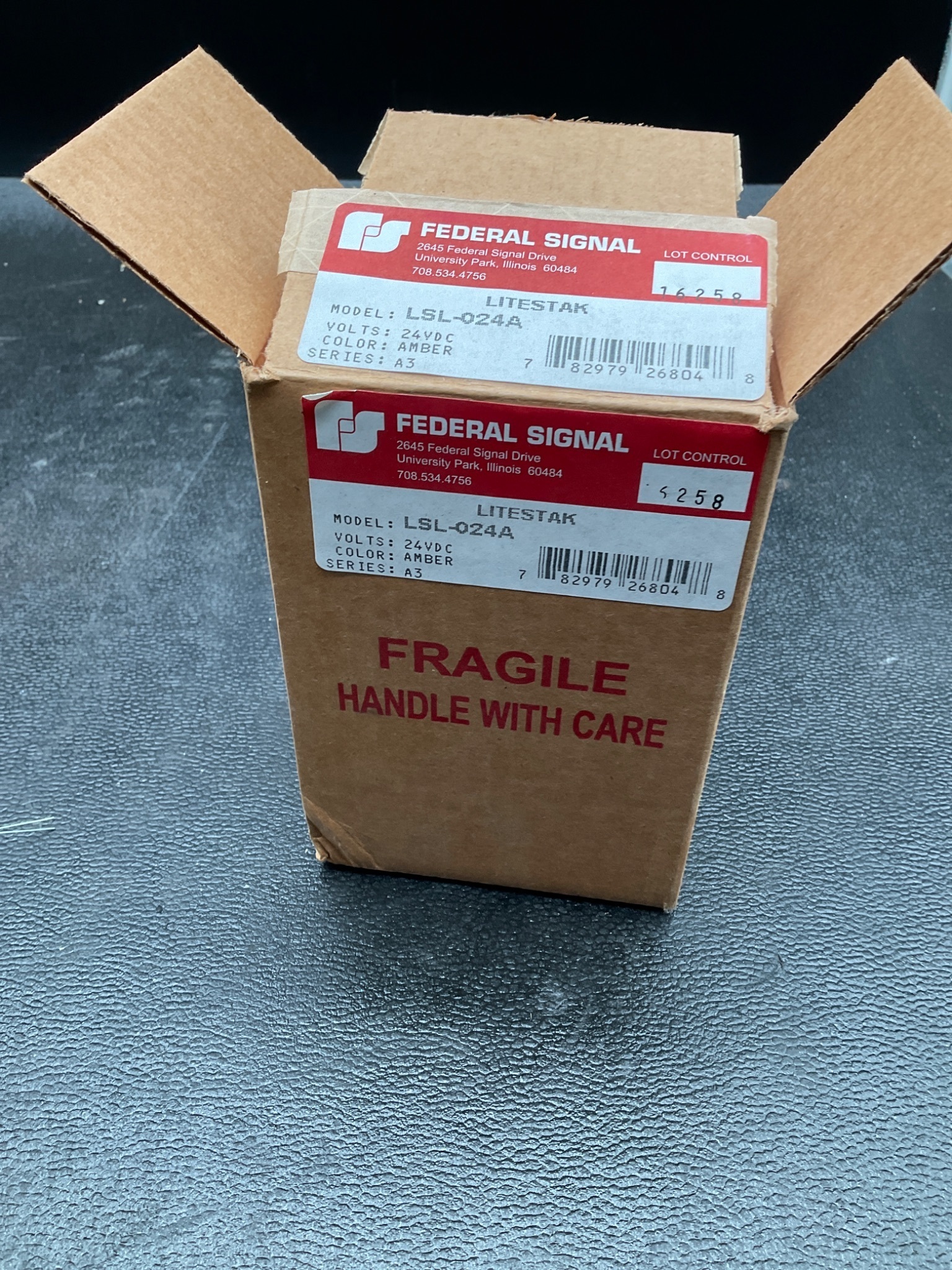 FEDERAL SIGNAL LSL-024A Litestak Stack Light Module 24VDC Amber NEW 3