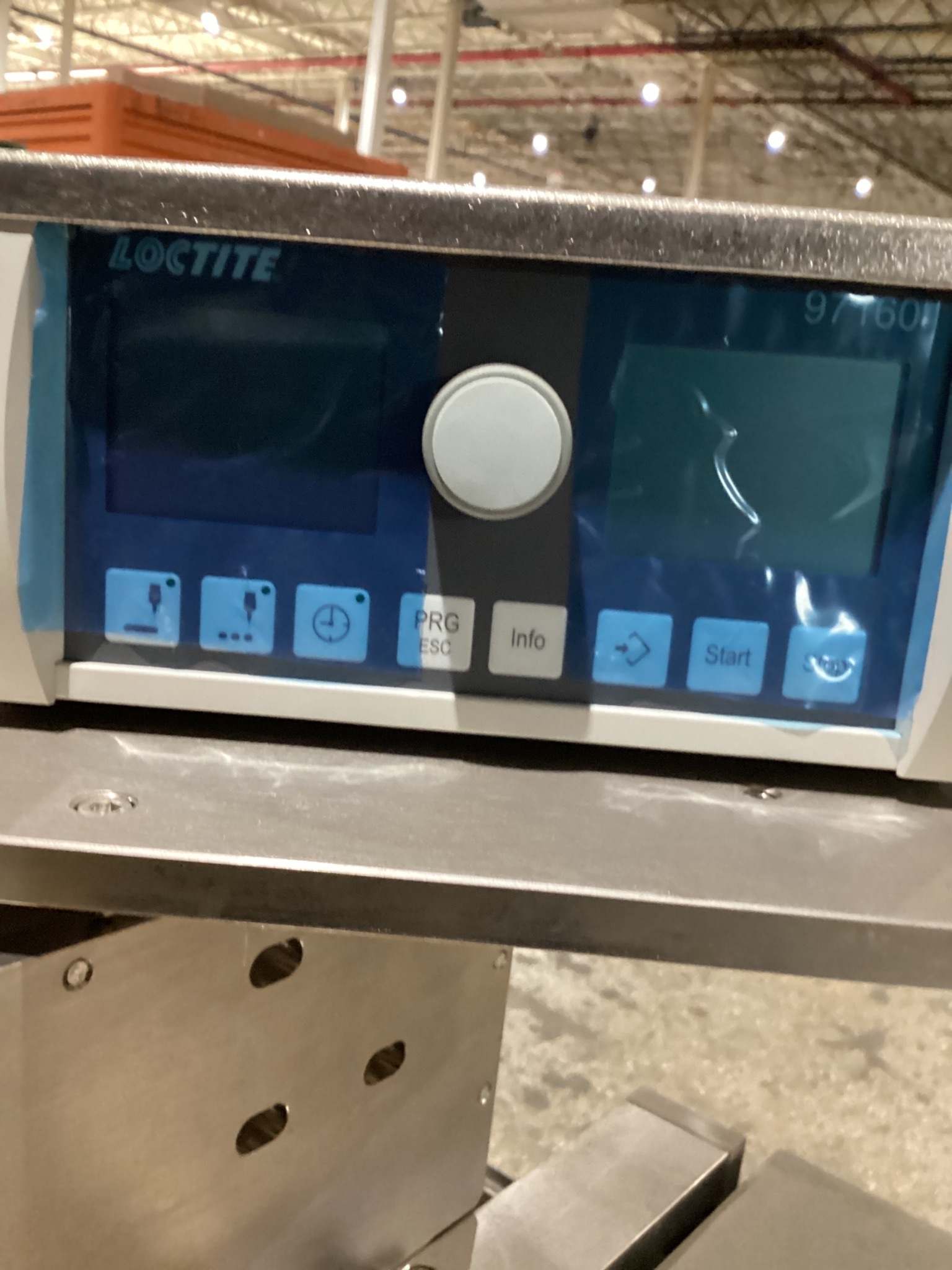 LOCTITE MM31 DUAL CARTRIDGE PUSHER W/ MM25 CONTROLLER 400ML DISPENSER USED 2