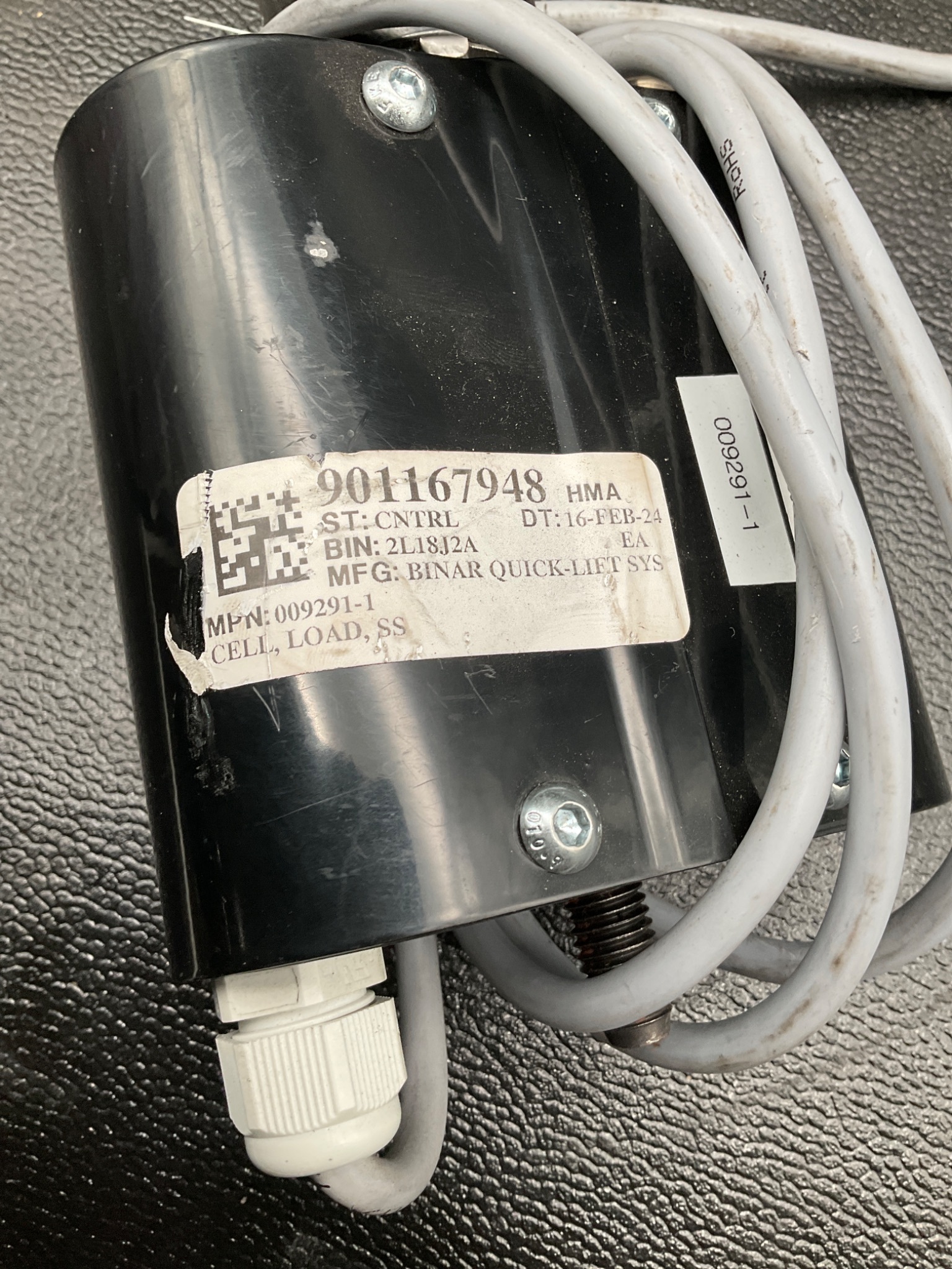 BINAR 009291-1 QUICK LIFT LOAD CELL ASSEMBLY SS USED 1