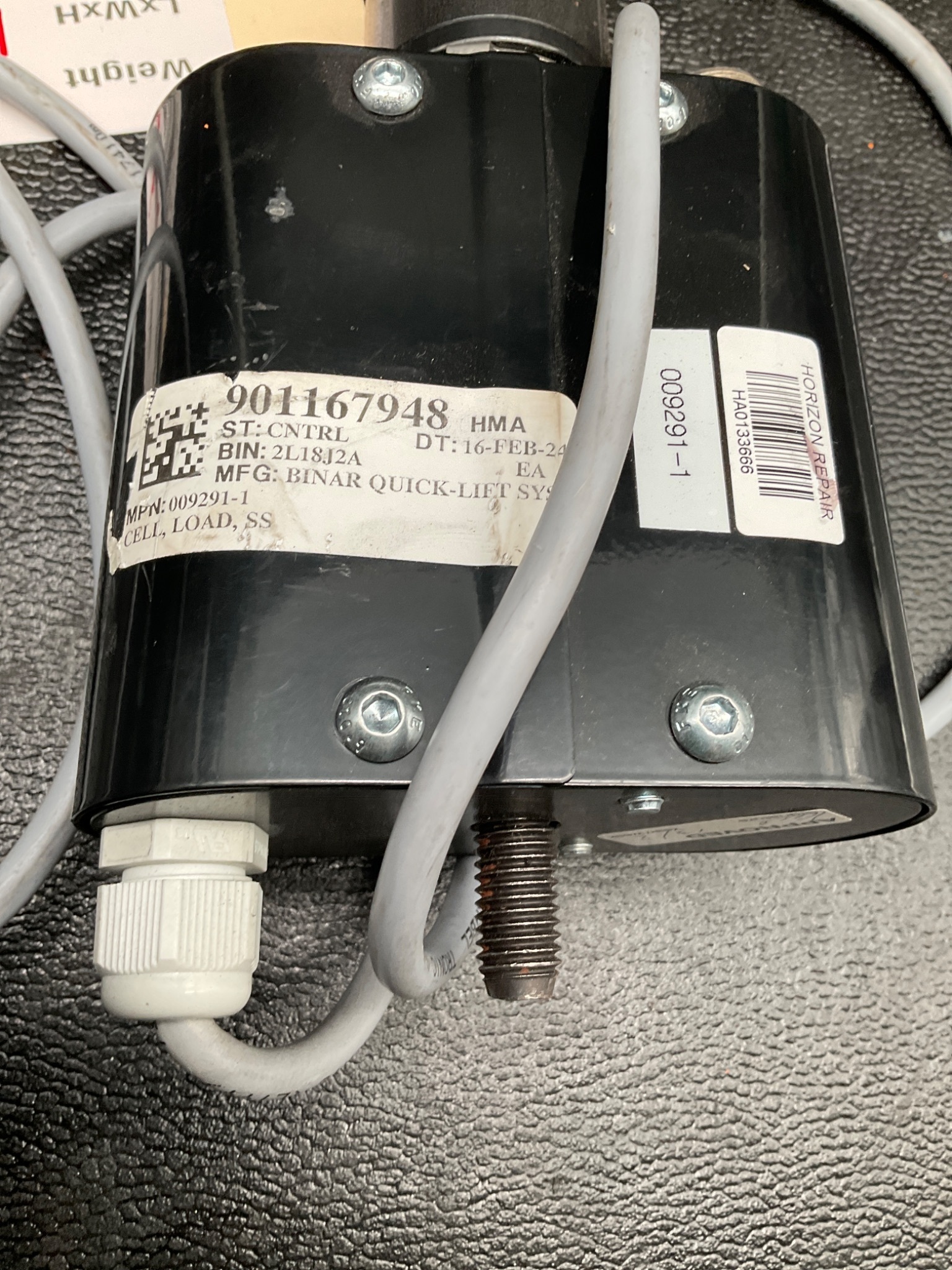 BINAR 009291-1 QUICK LIFT LOAD CELL ASSEMBLY SS USED 3