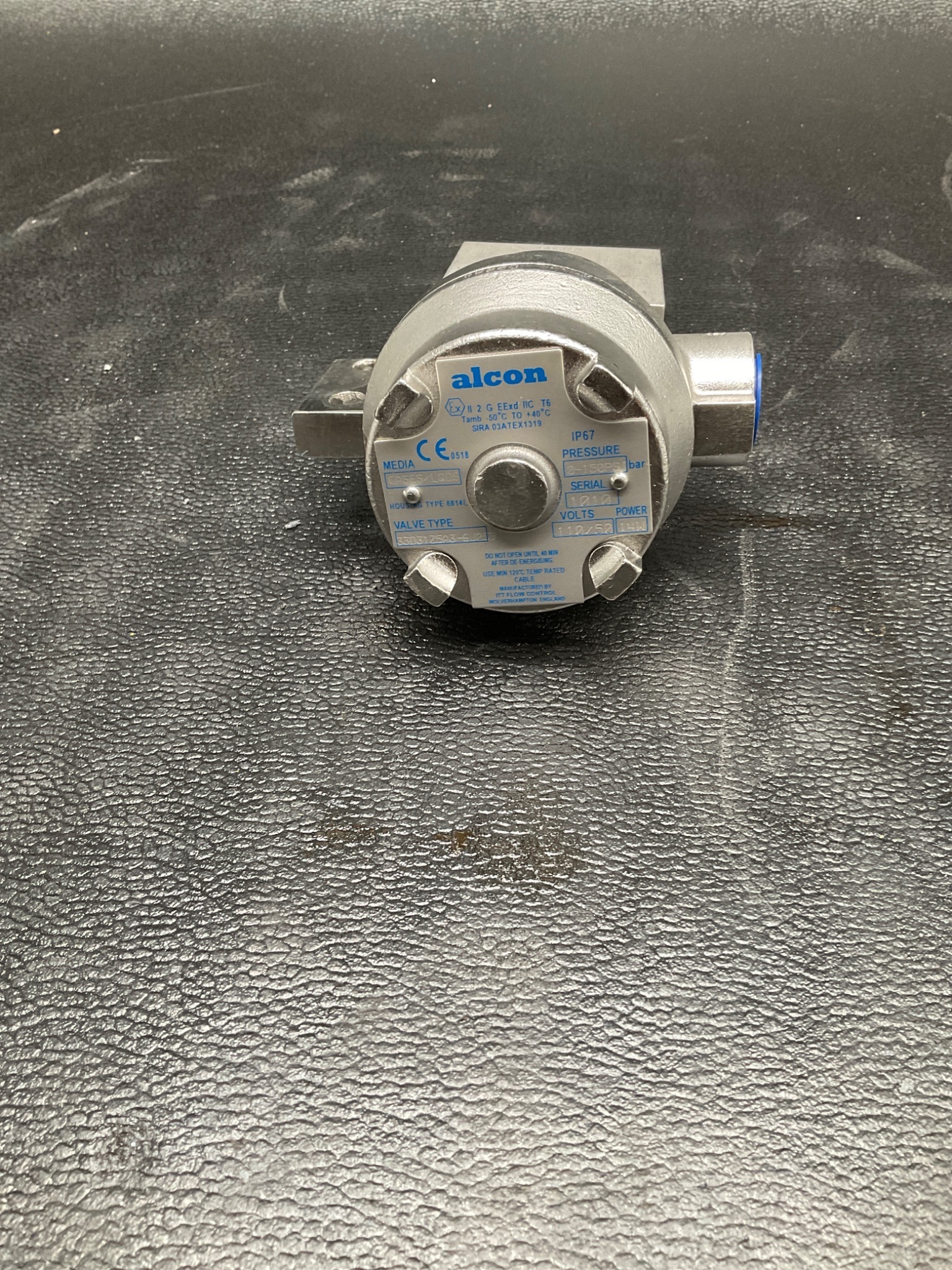 ALCON 33D31Z5A3-6J259 SOLENOID VALVE 3/2 WAY SS 24VDC NEW 3