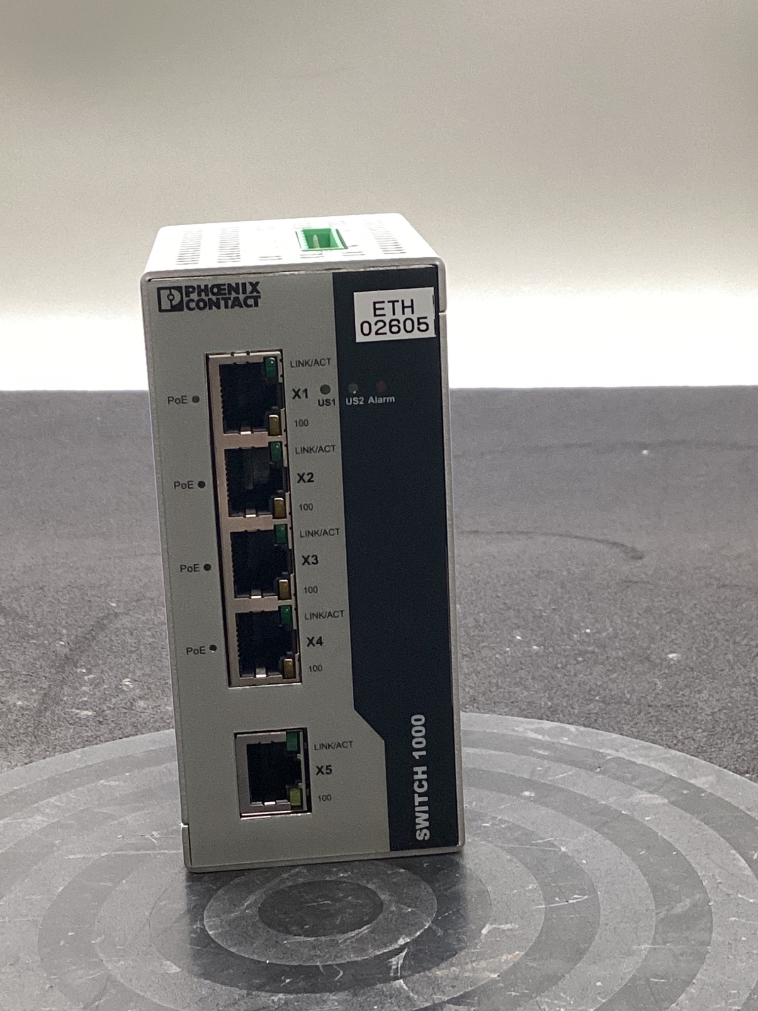 PHOENIX CONTACT 2891064 FL SWITCH 1001T-4POE ETHERNET SWITCH 5-PORT POE+ USED 0
