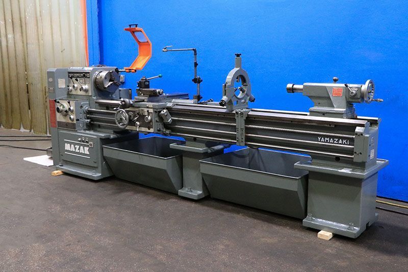 1980'S MAZAK GAP BED LATHE USED 1