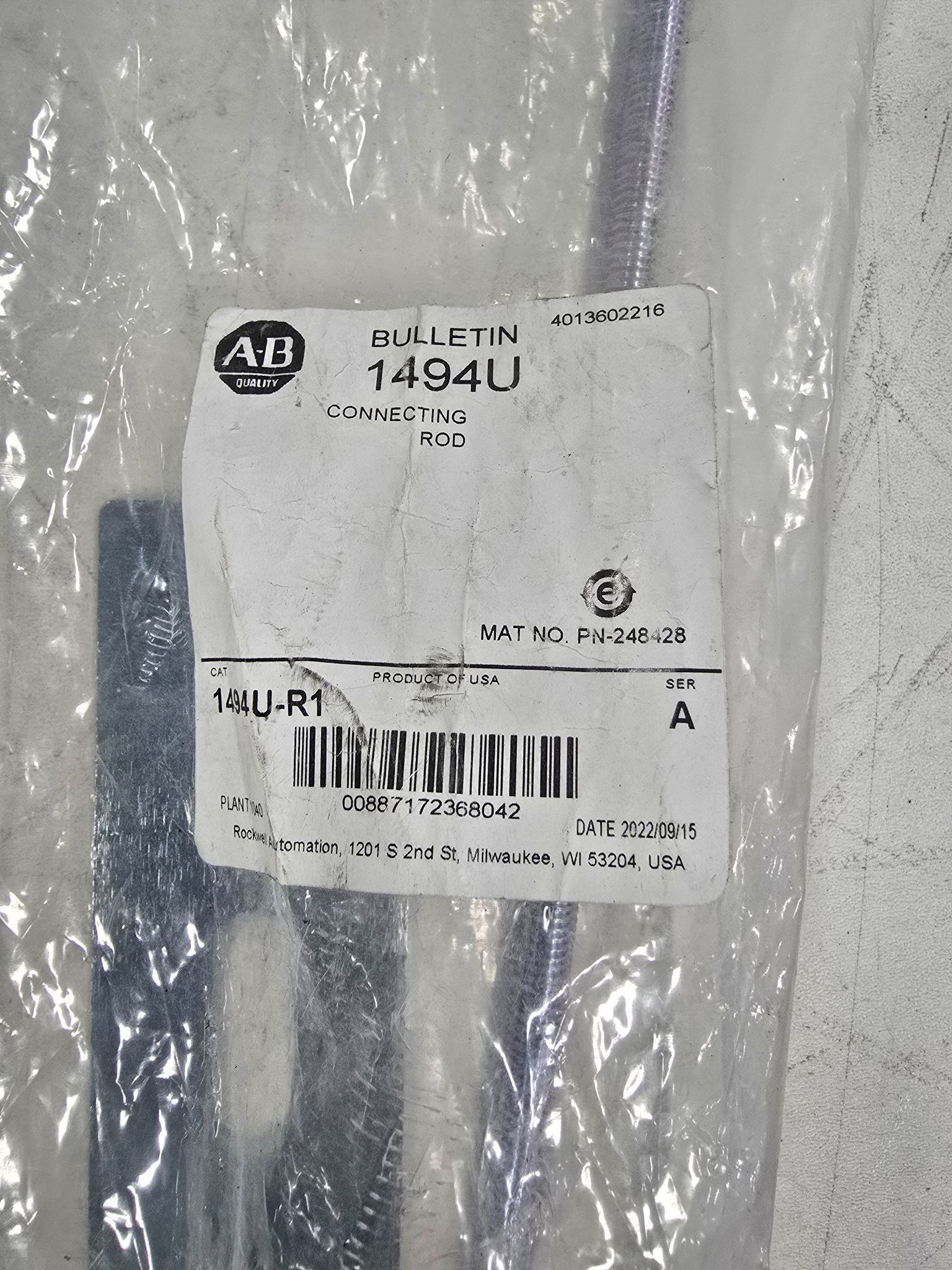 ALLEN BRADLEY 1494U-R1 CONNECTING ROD NEW 1