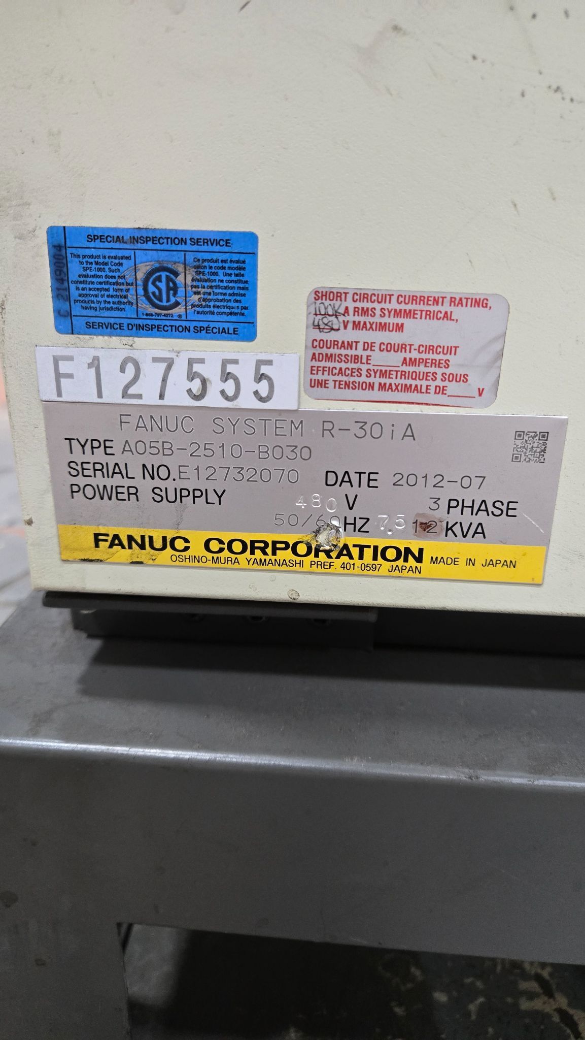 FANUC - R2000IB/210 W/ R-30IA Controls USED 7