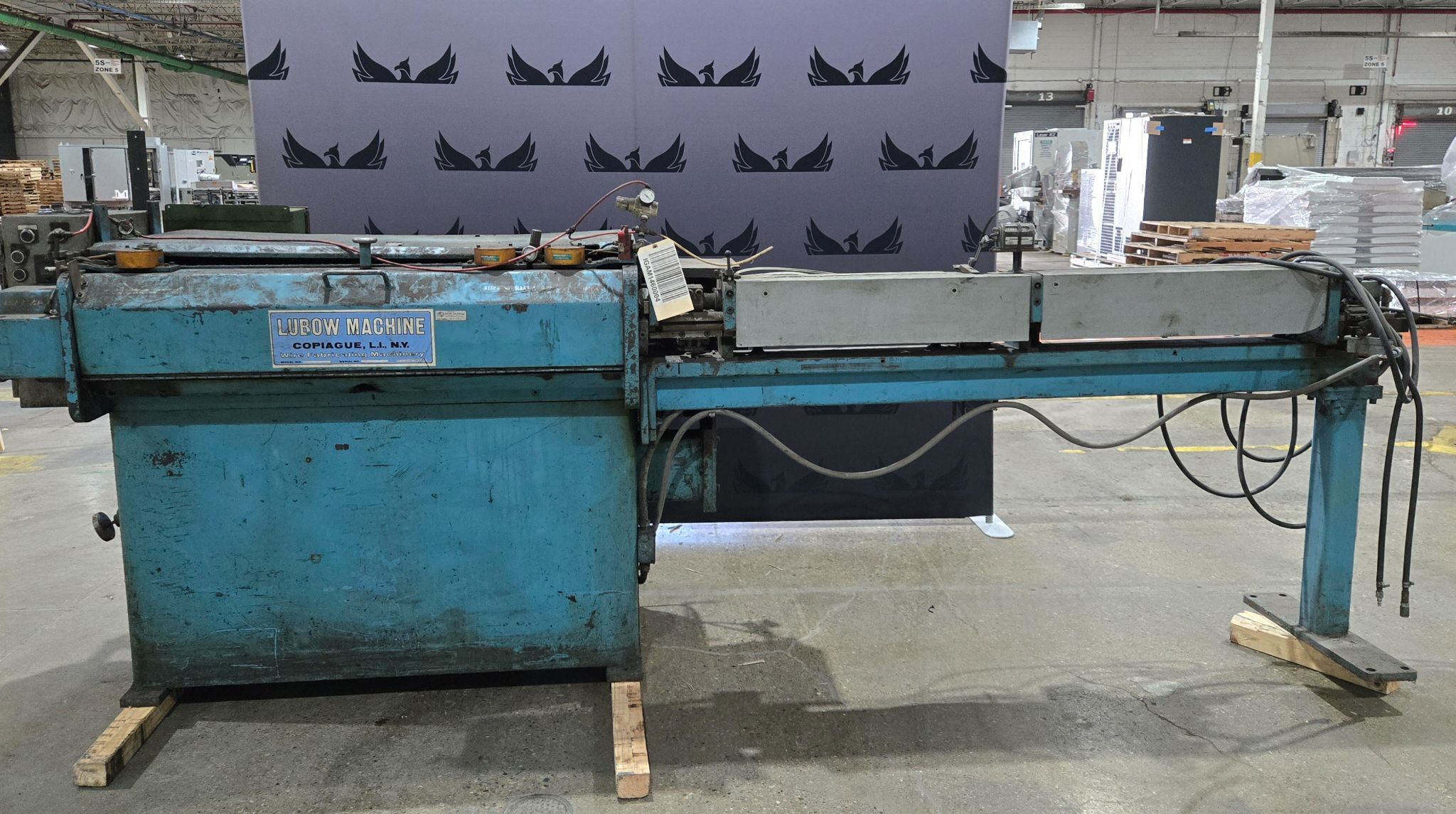 LUBOW WIRE STRAIGHTENER/CUTOFF MACHINE USED 0