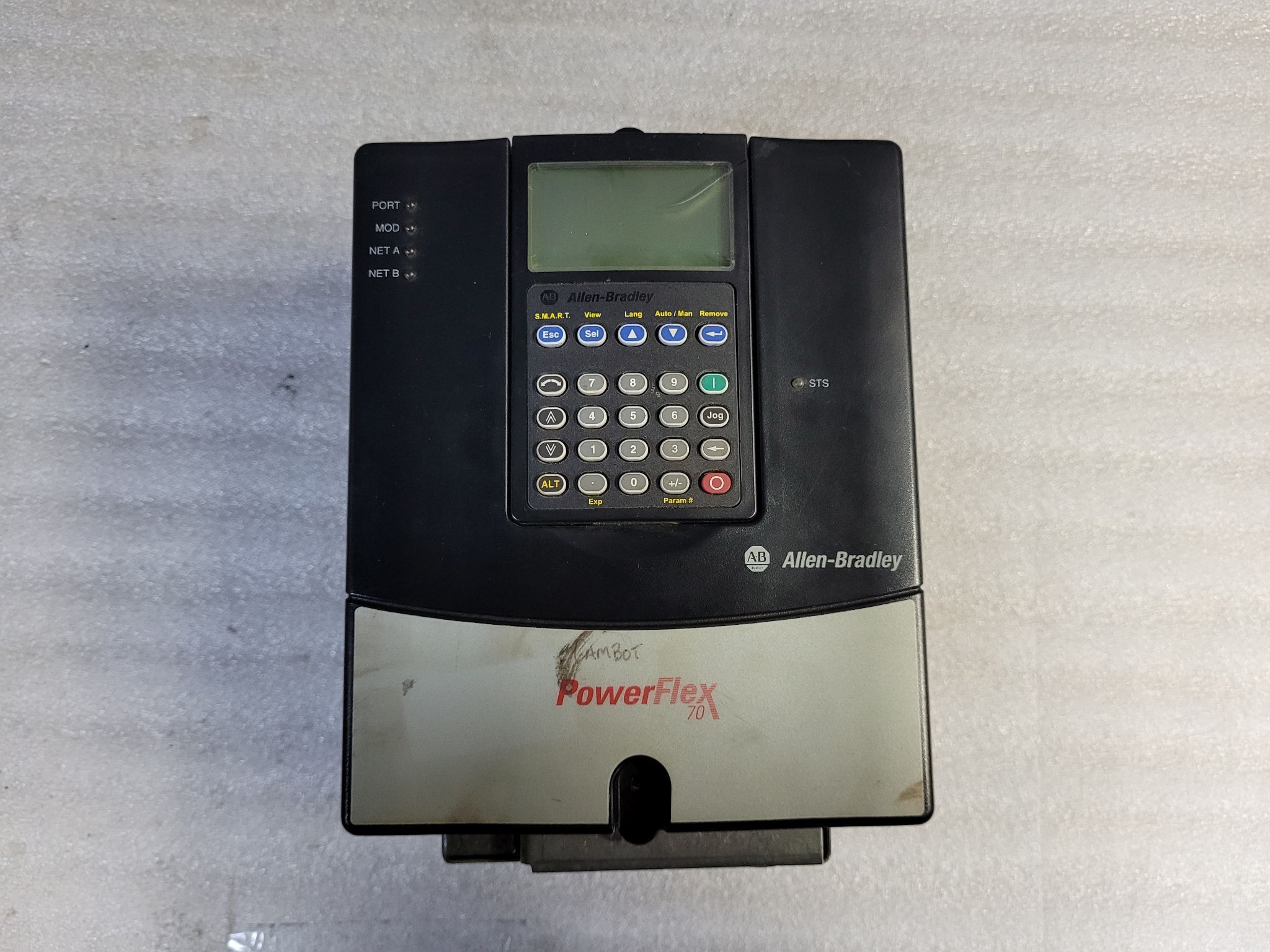 ALLEN BRADLEY 20AE3P9A0AYNNNC0 PowerFlex 70 AC Drive 3HP 600V USED 1