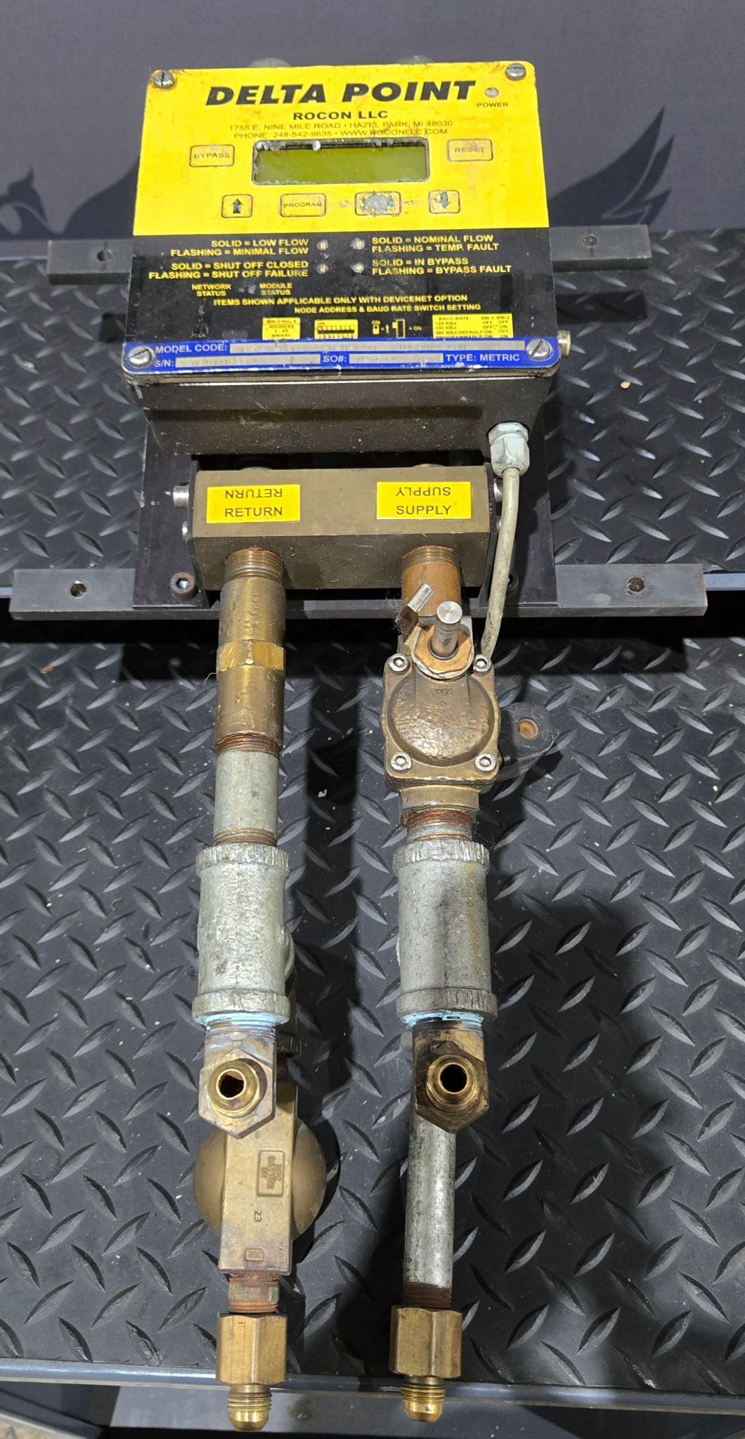 ROCON DP-B-G-6EF2D2R-N-H-1111 RESISTANCE WELDING TIP LOSS FLOW MONITOR USED 0