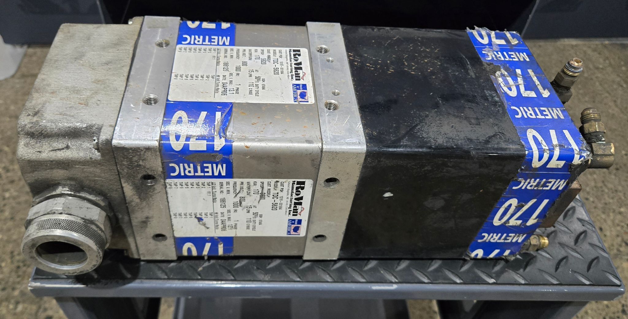 RoMan Manufacturing TDC-5620 800V 170KVA RESISTANCE WELDING TRANSFORMER USED 1