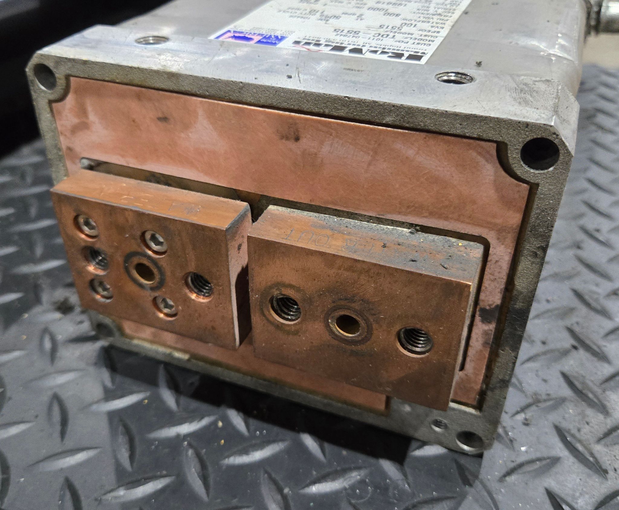 RoMan Manufacturing TDC-5515 800V 100 KVA RESISTANCE WELDING TRANSFORMER USED 3