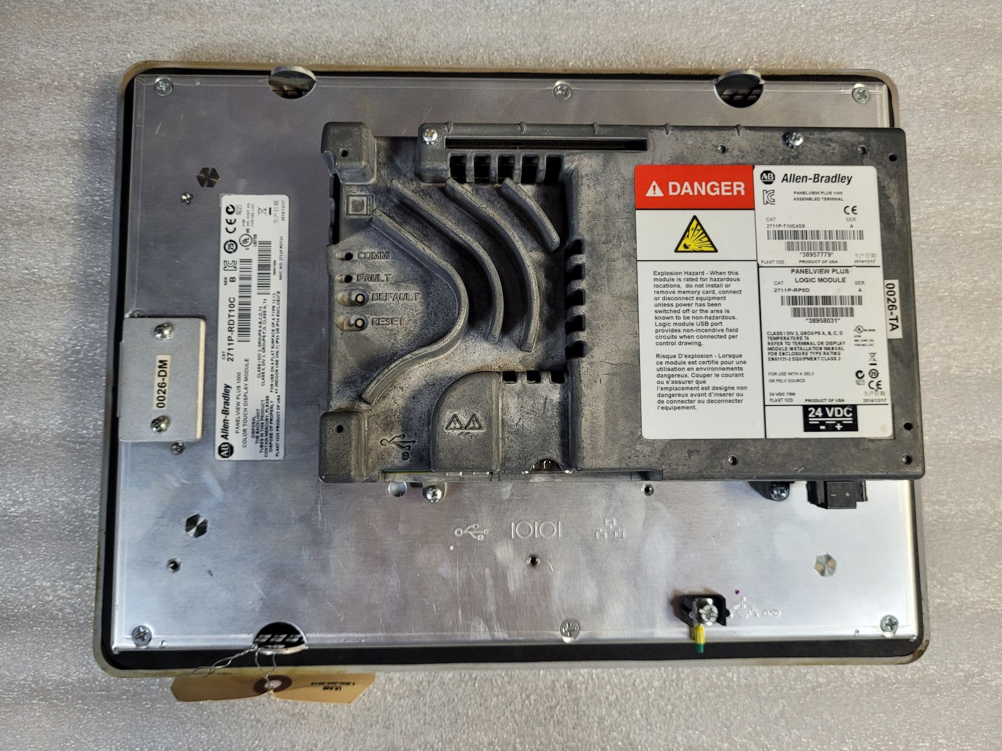 ALLEN BRADLEY 2711P-RDT10C PanelView Plus 1000 USED - Tested 1