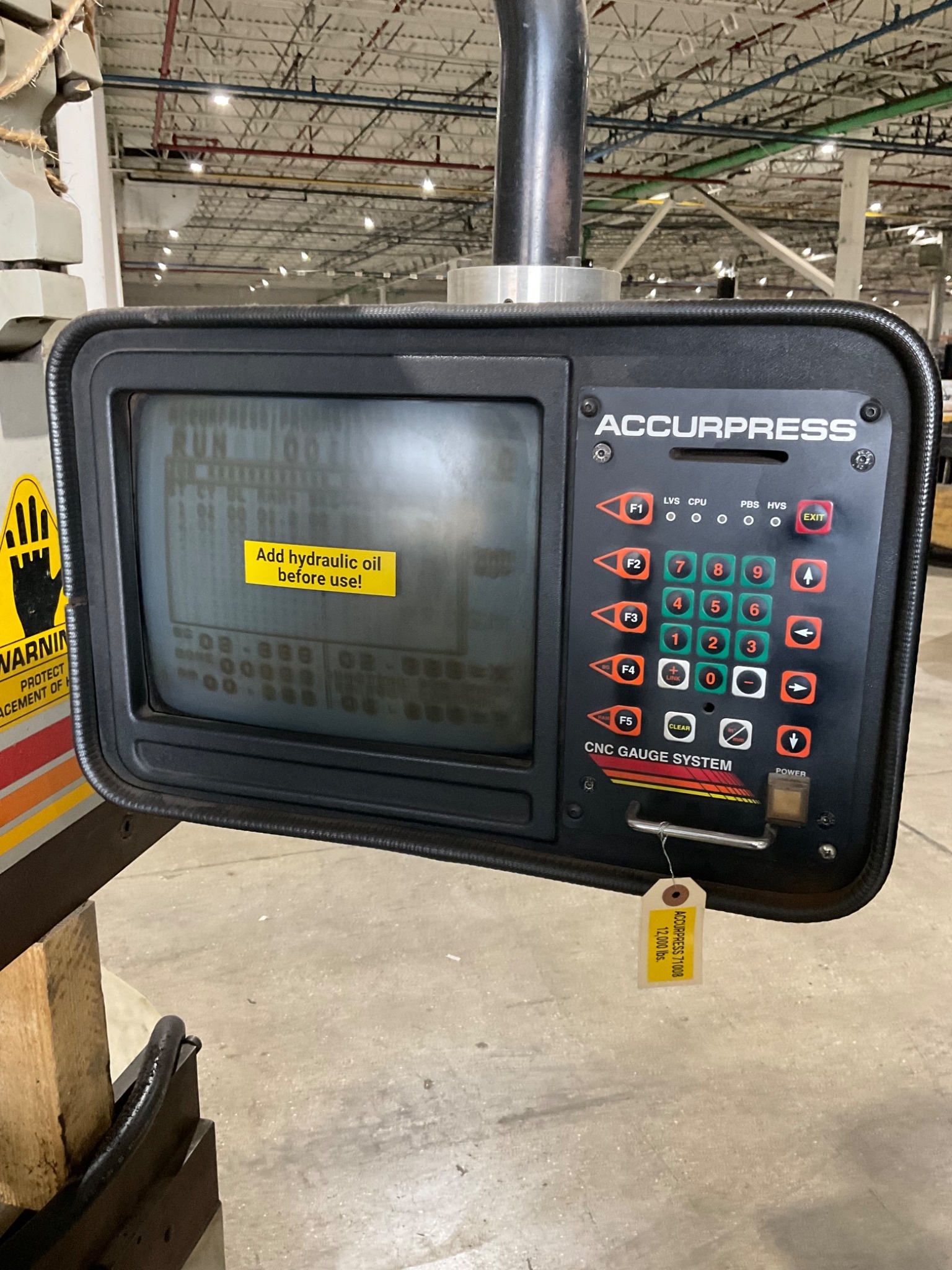 ACCUPRESS 71008 PRESS BRAKE USED 6
