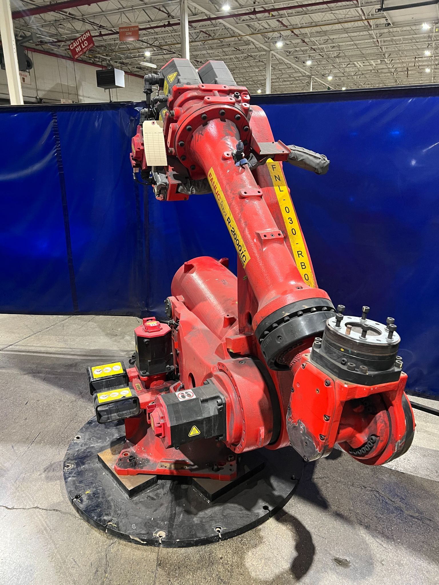 FANUC ROBOTICS R-200IC/210R ROBOT W/ R30IB CONTROLLER & WT6000 USED 1