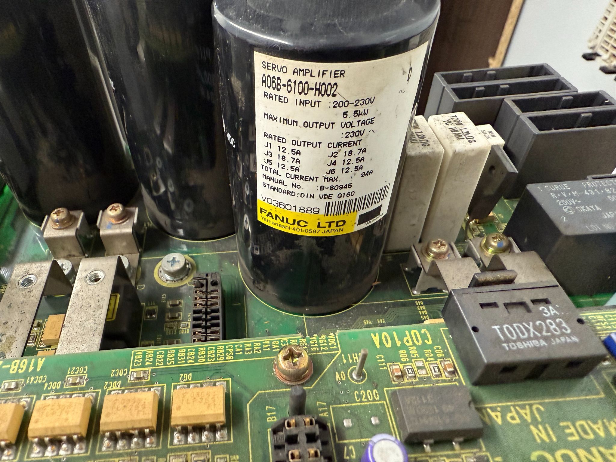 FANUC A06B-6100-H002 (D) 6-Axis Servo Amplifier USED 4