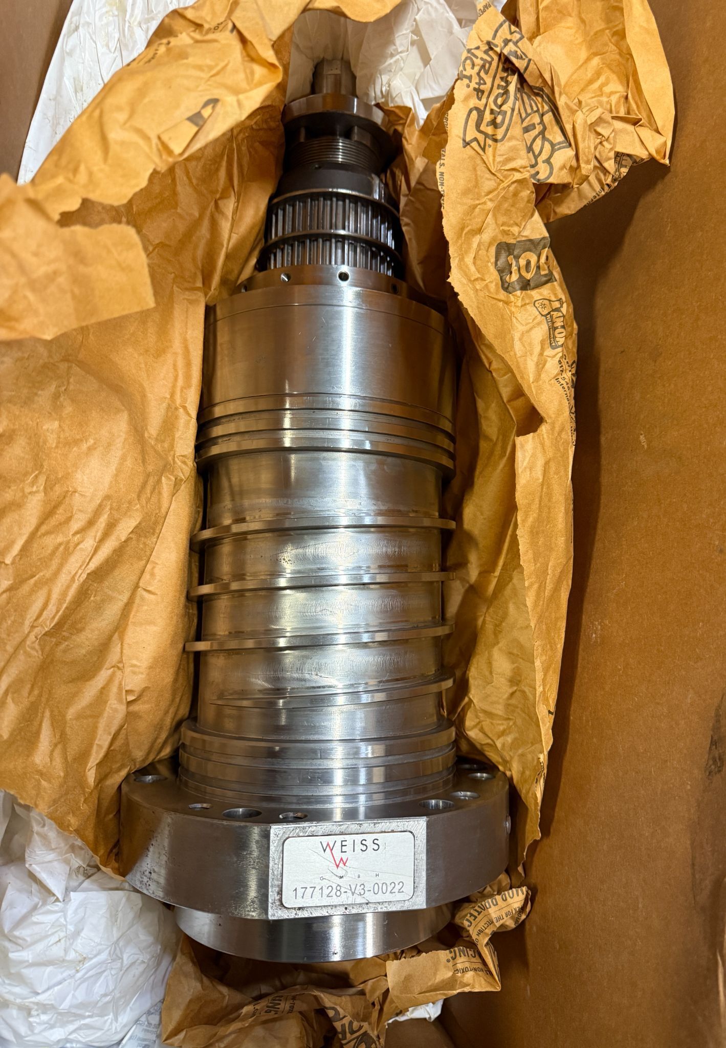 WEISS 177128-V3-0022 MACHINE SPINDLE MOTOR USED IN BOX 0