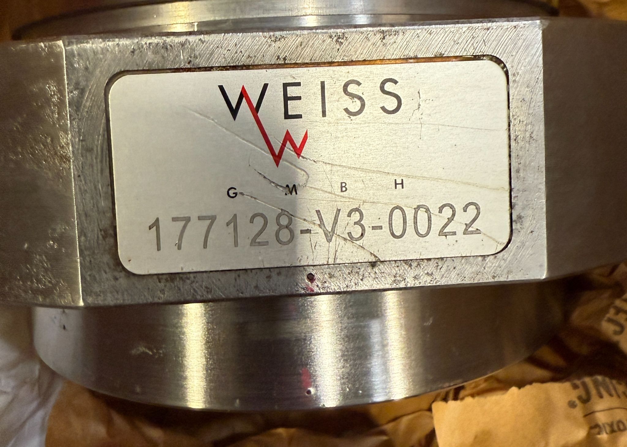 WEISS 177128-V3-0022 MACHINE SPINDLE MOTOR USED IN BOX 1