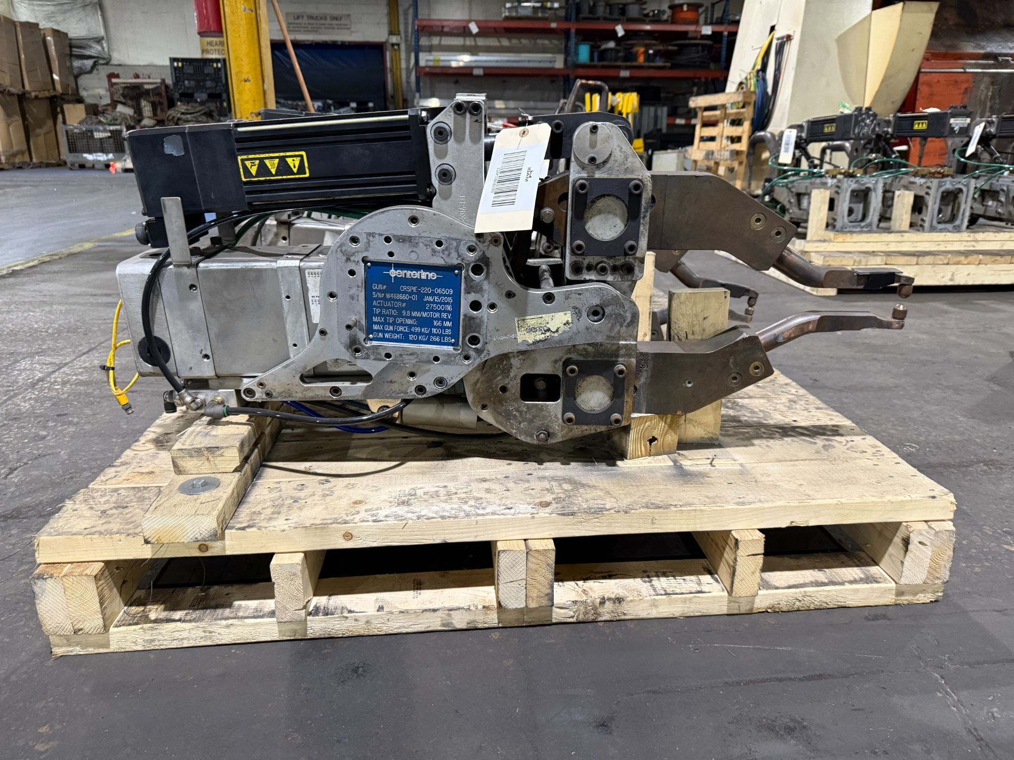CENTERLINE CRSPIE-220-06509 Pinch-Type Weld Gun USED - Tested 0