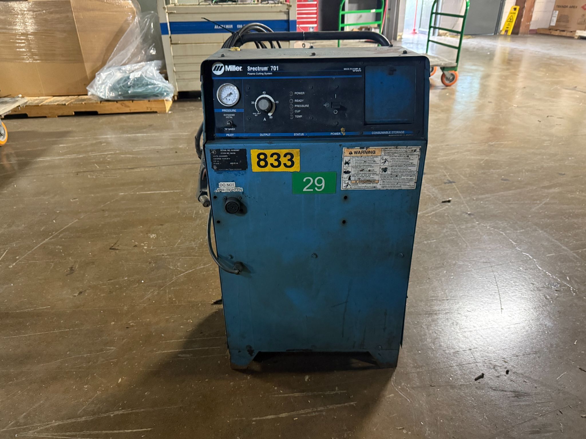 MILLER 903780 Spectrum 701 Plasma Cutting System USED AS-IS 0