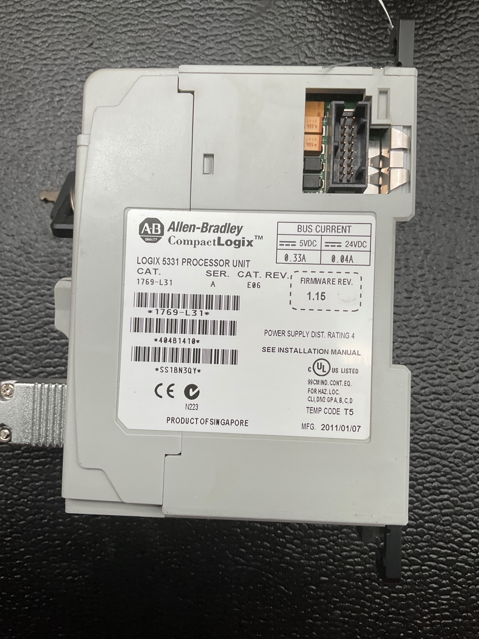 ALLEN BRADLEY 1769-L31/A CompactLogix PLC Controller USED 2