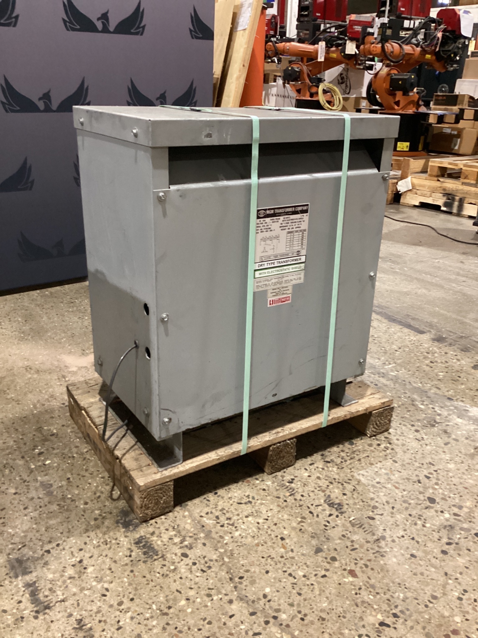MGM HT45C3B2 45KVA DRY TYPE TRANSFORMER 3PH 240V - 208Y/120V USED 0