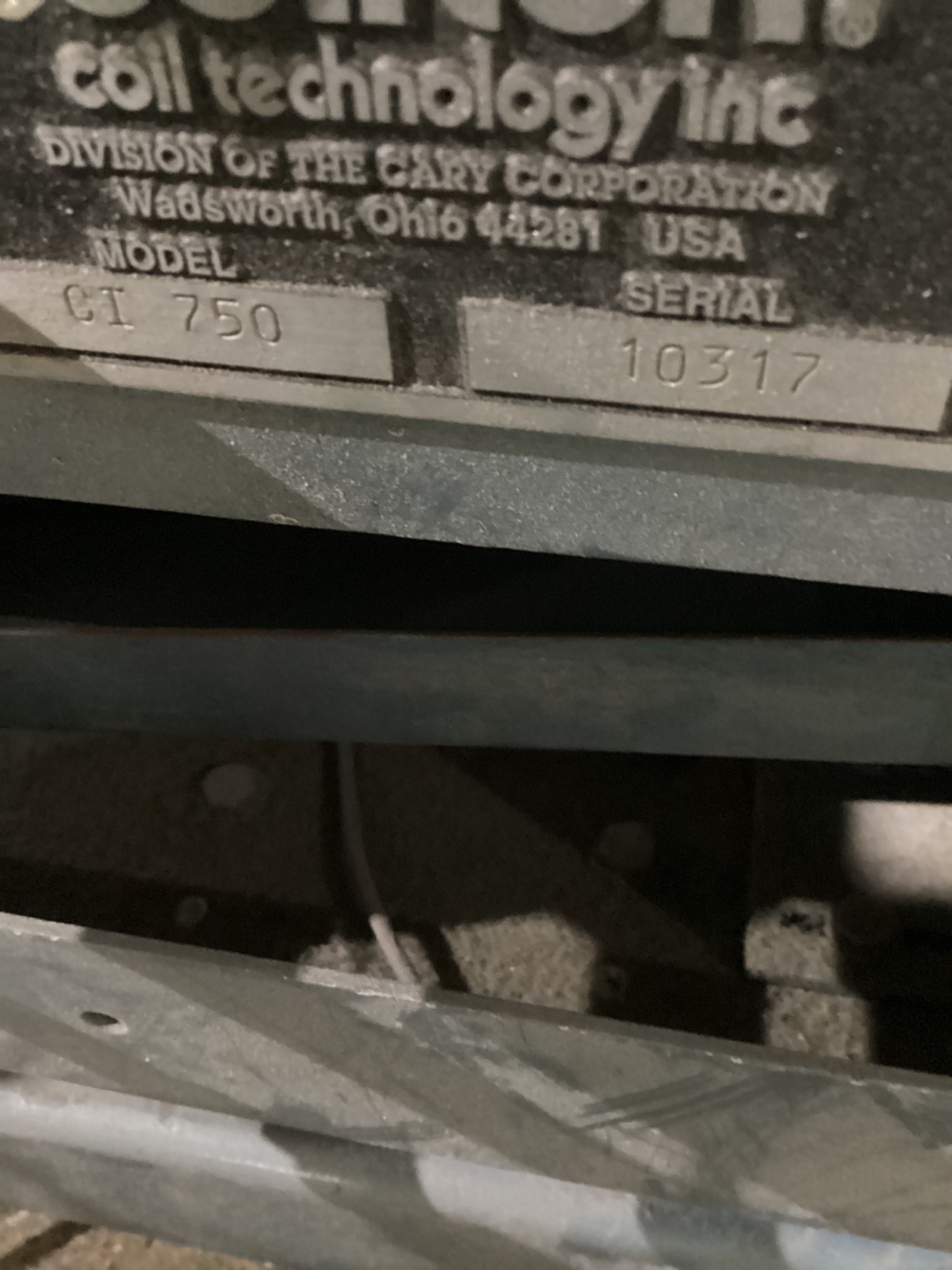 COILTEK CI 500 Coil Recoiler 500 LBS Max USED 2