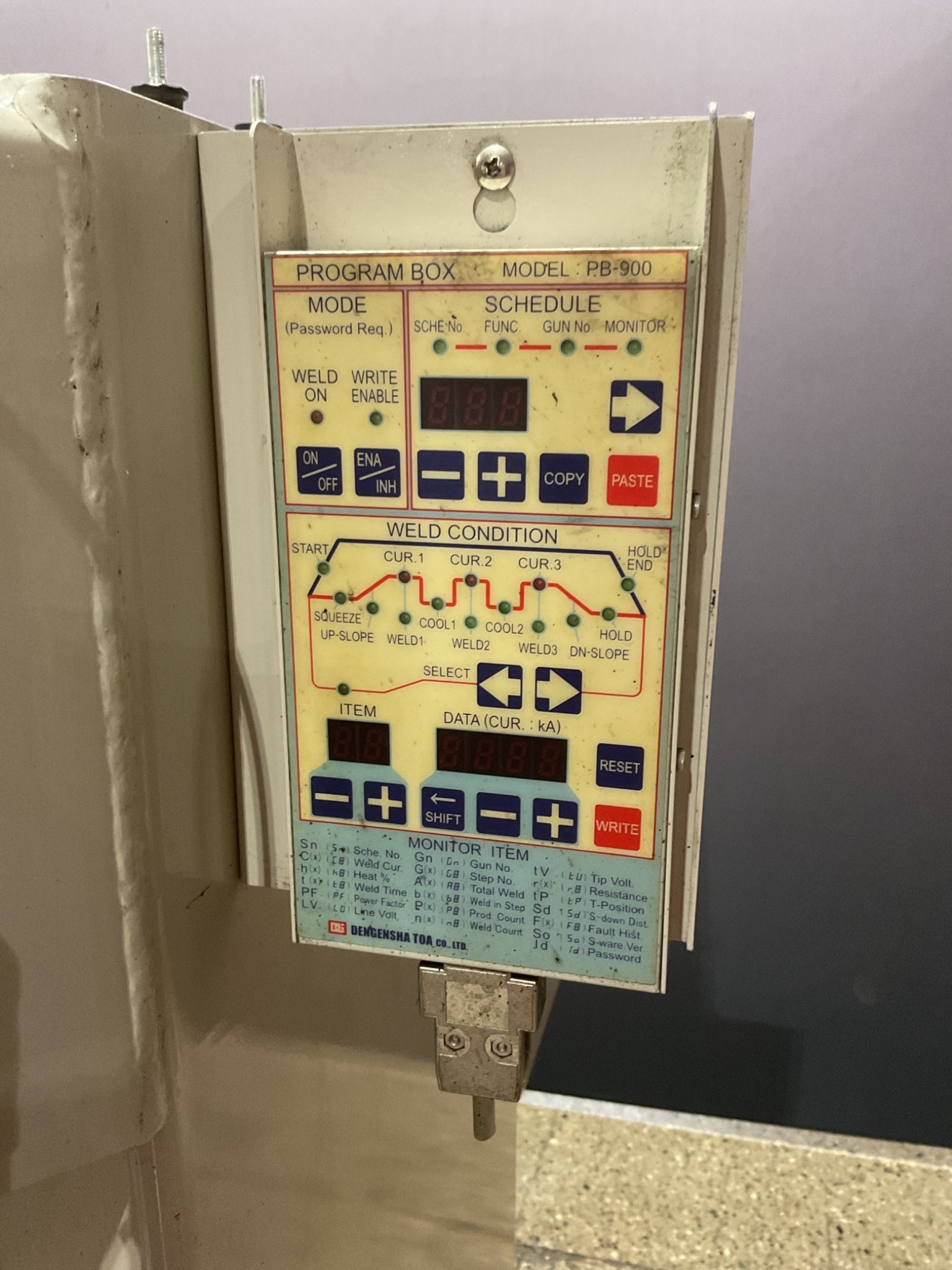 DENGENSHA TOA PED SPOT WELDER 60KVA 480V USED 2