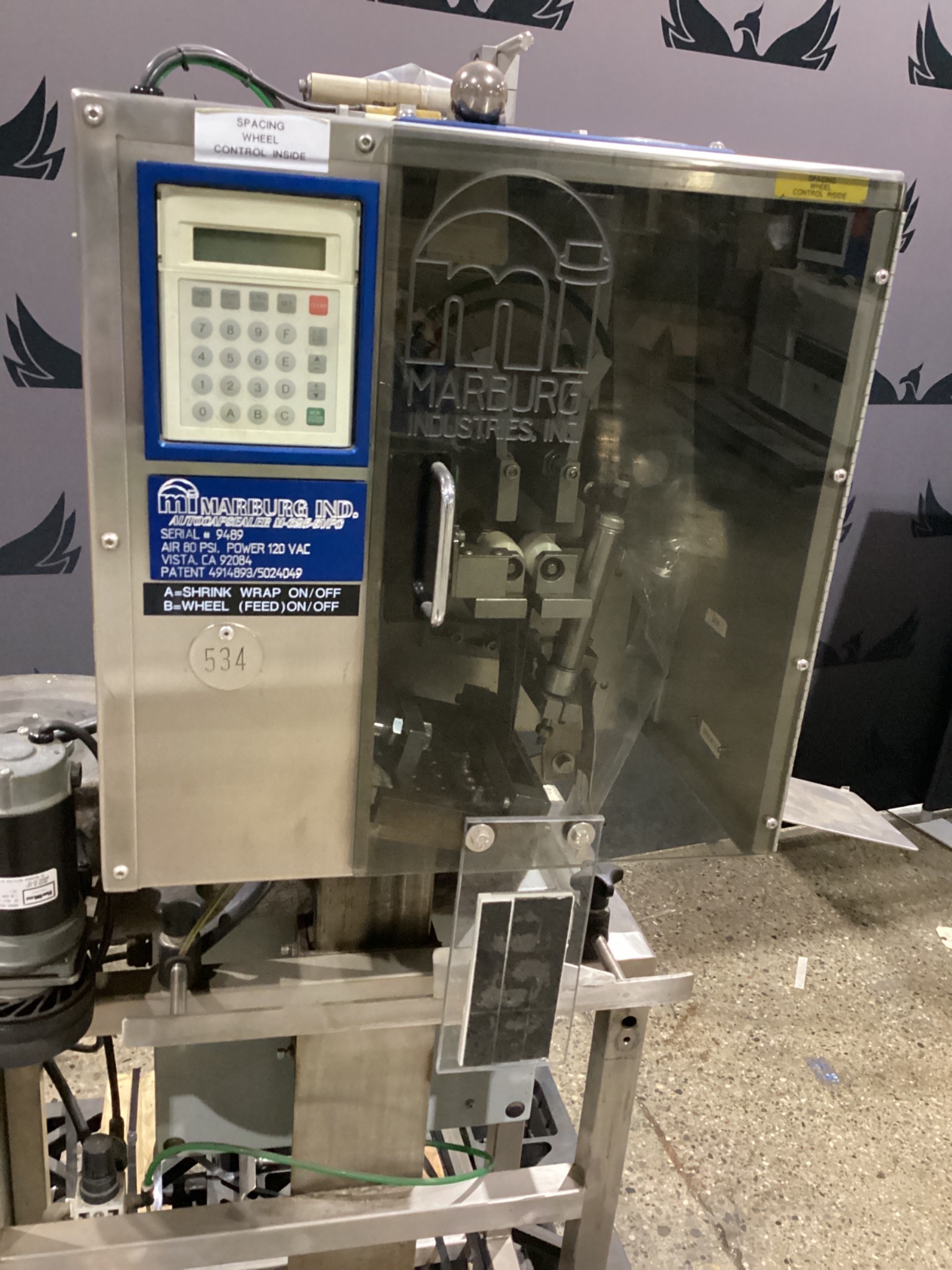 MARBURG M-625-SVPC Shrink Sleeve Applicator USED 1