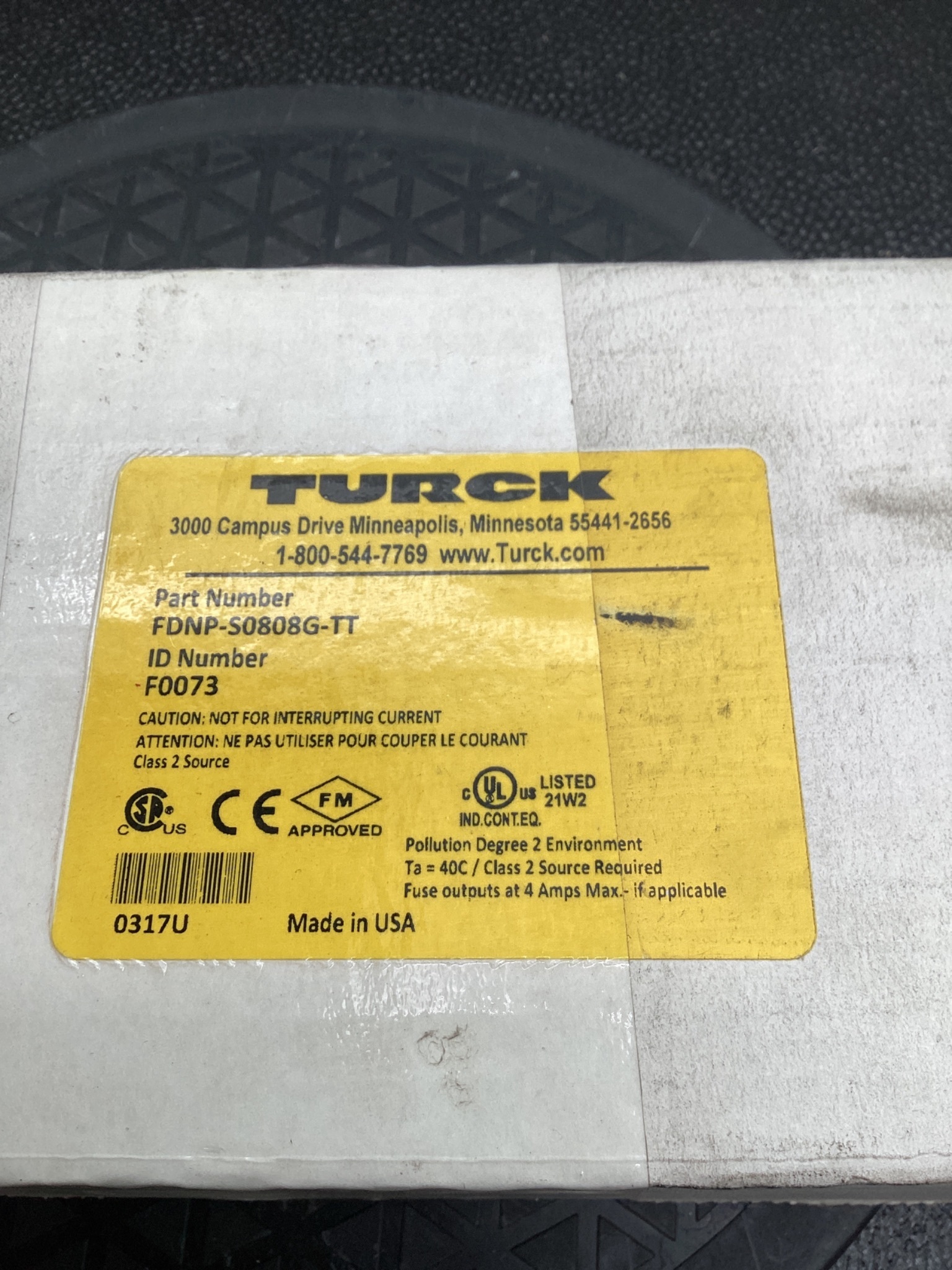 TURCK FDNP-50808G-TT DeviceNet I/O Module 8DI 8DO 0.5A NEW 1