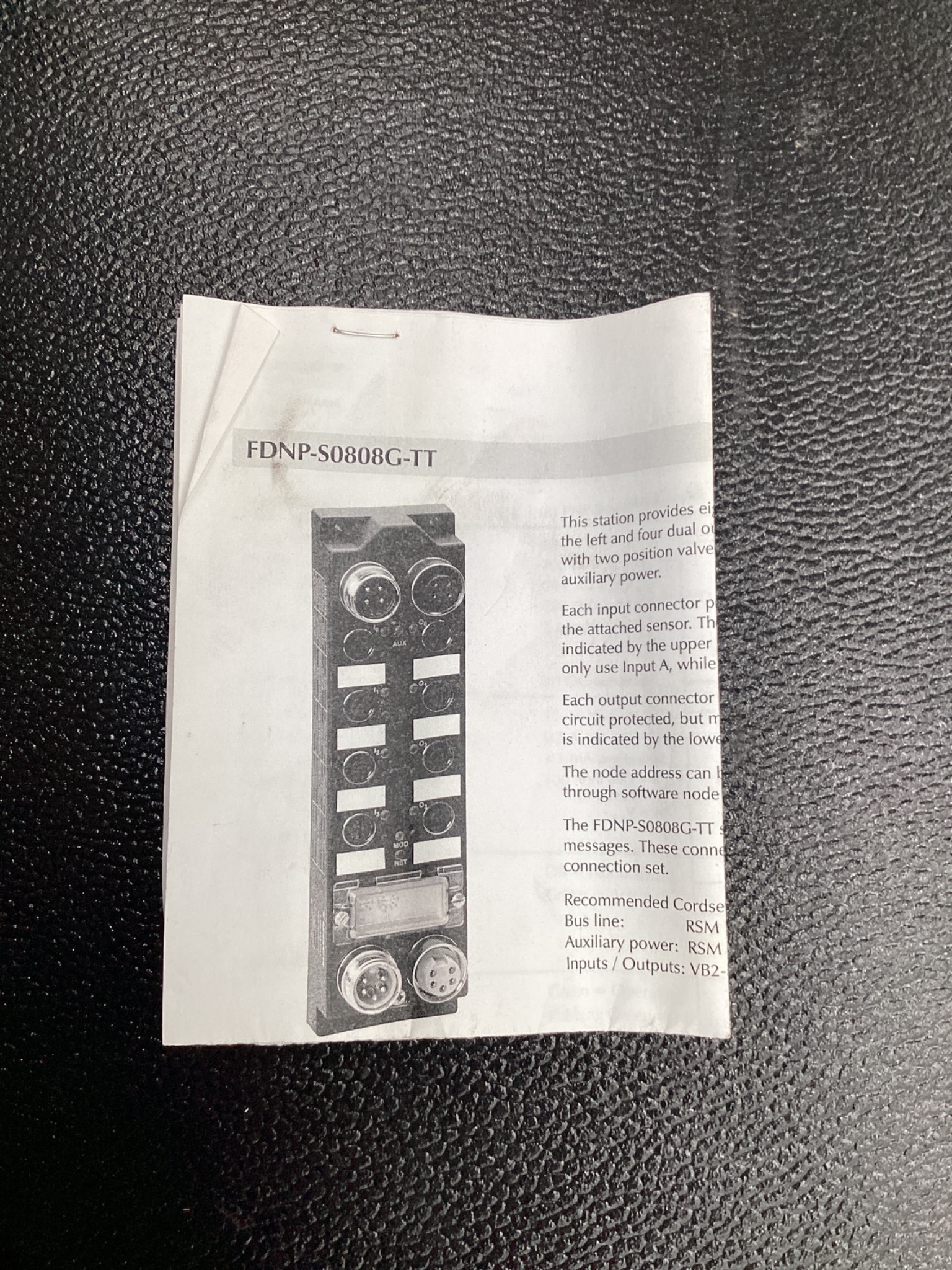 TURCK FDNP-50808G-TT DeviceNet I/O Module 8DI 8DO 0.5A NEW 7