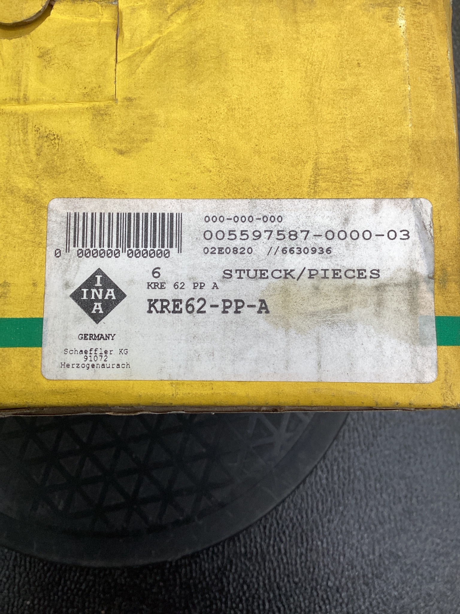 LOT OF 6 INA KRE62-PP-A Stud Type Track Rollers NEW (Open Box) 4