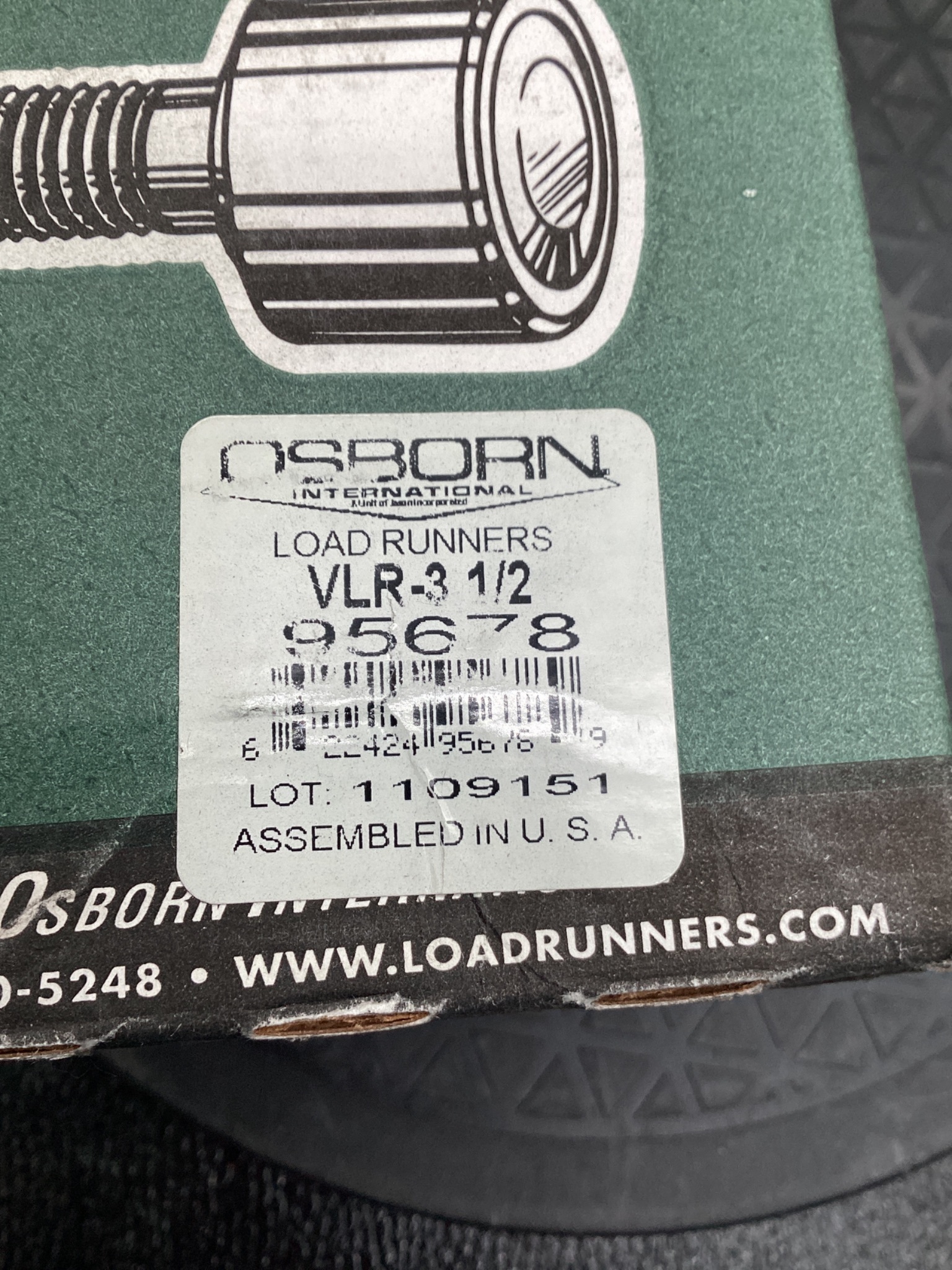 OSBORN VLR-3 1/2 V-Groove Cam Follower Load Runner NEW 6
