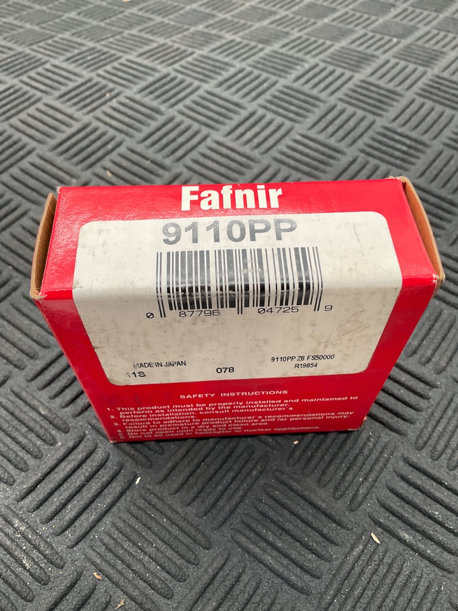 FAFNIR 9110PP Deep Groove Ball Bearing 50x80x16mm Double Sealed NEW 2