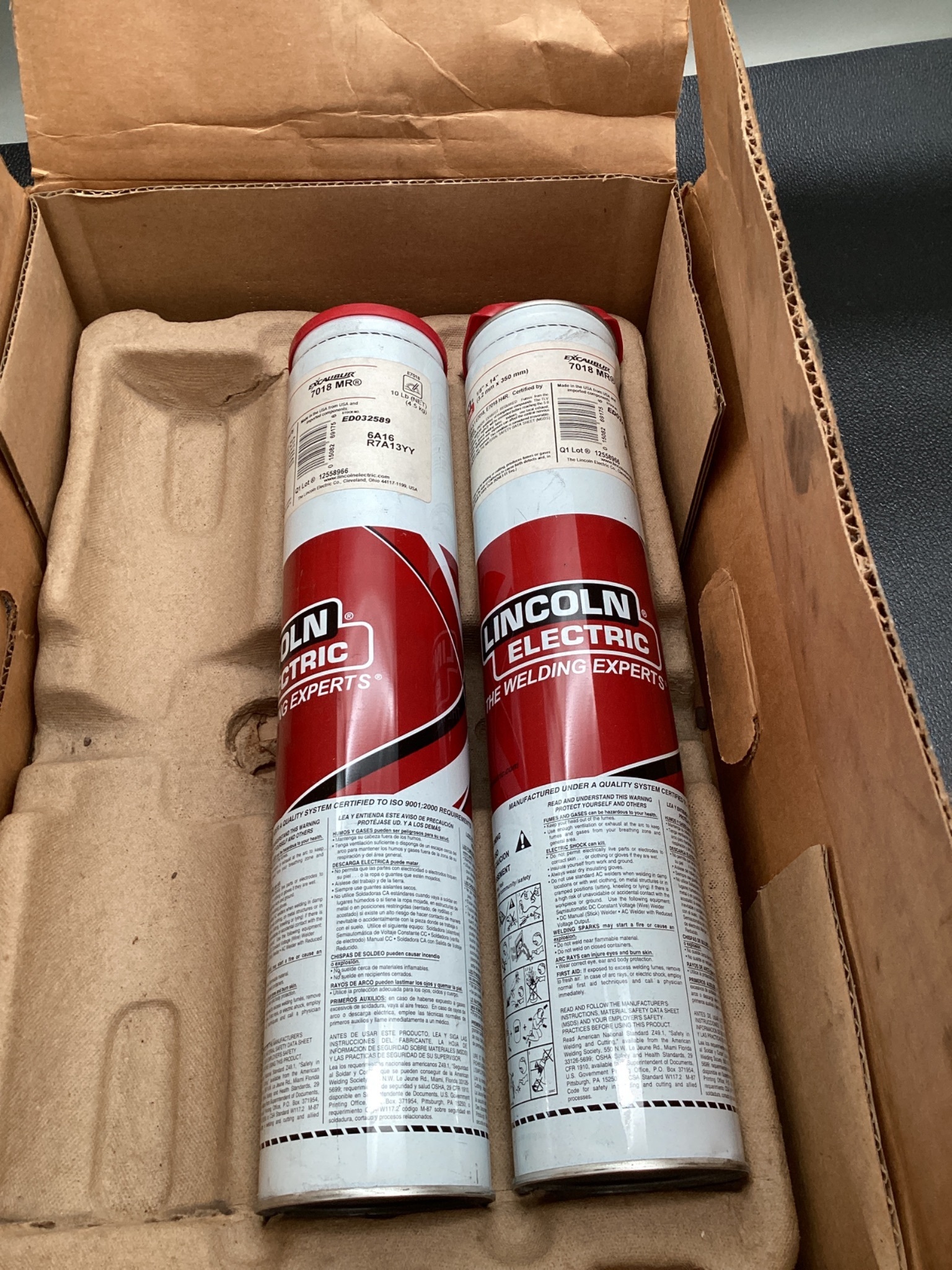 LINCOLN ELECTRIC EXCALIBUR 7018 MR Stick Electrode E7018 H4R NEW 1