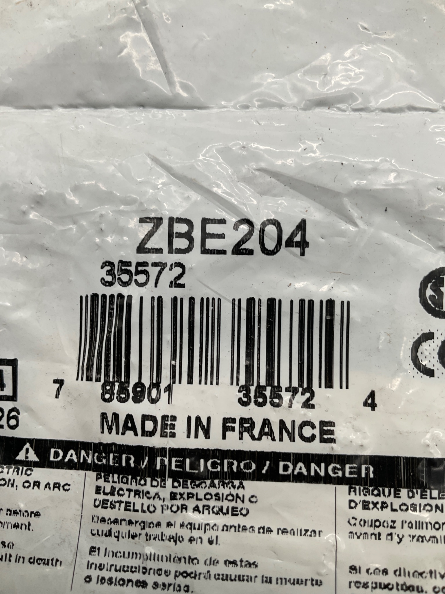 SCHNEIDER ELECTRIC ZBE204 Contact Block 2NC Harmony XB4 Screw Clamp NEW 3