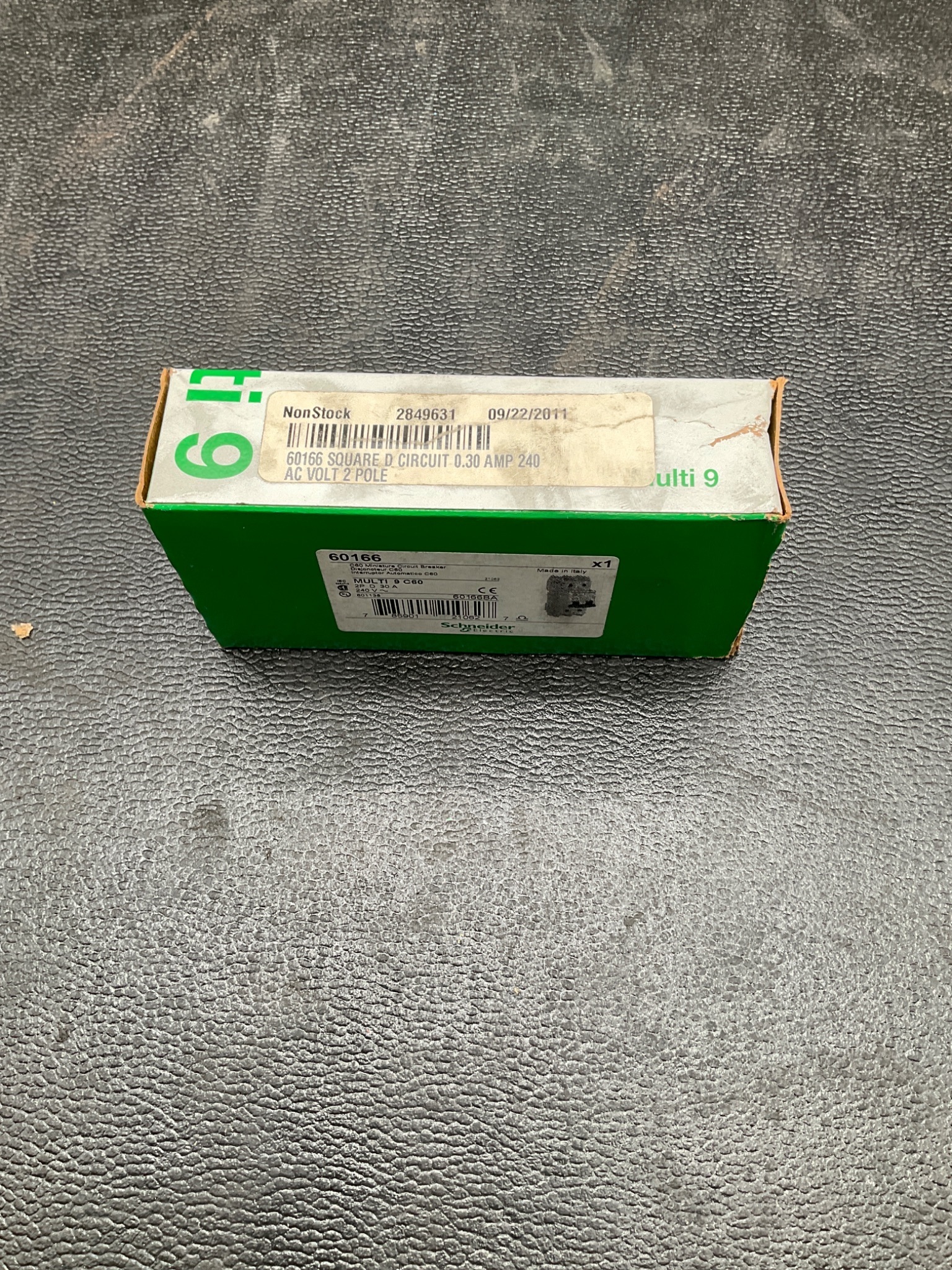 SCHNEIDER ELECTRIC 60166 2-Pole 30A D-Curve Miniature Circuit Breaker NEW 3