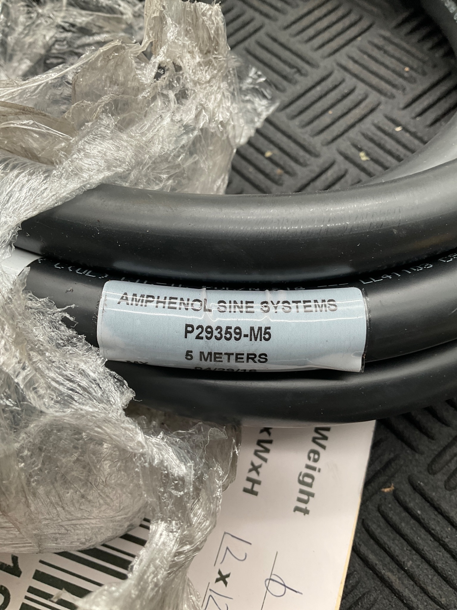 AMPHENOL SINE P29359-M5 4-Pin PowerBossLite Cable Assembly 5M NEW 3