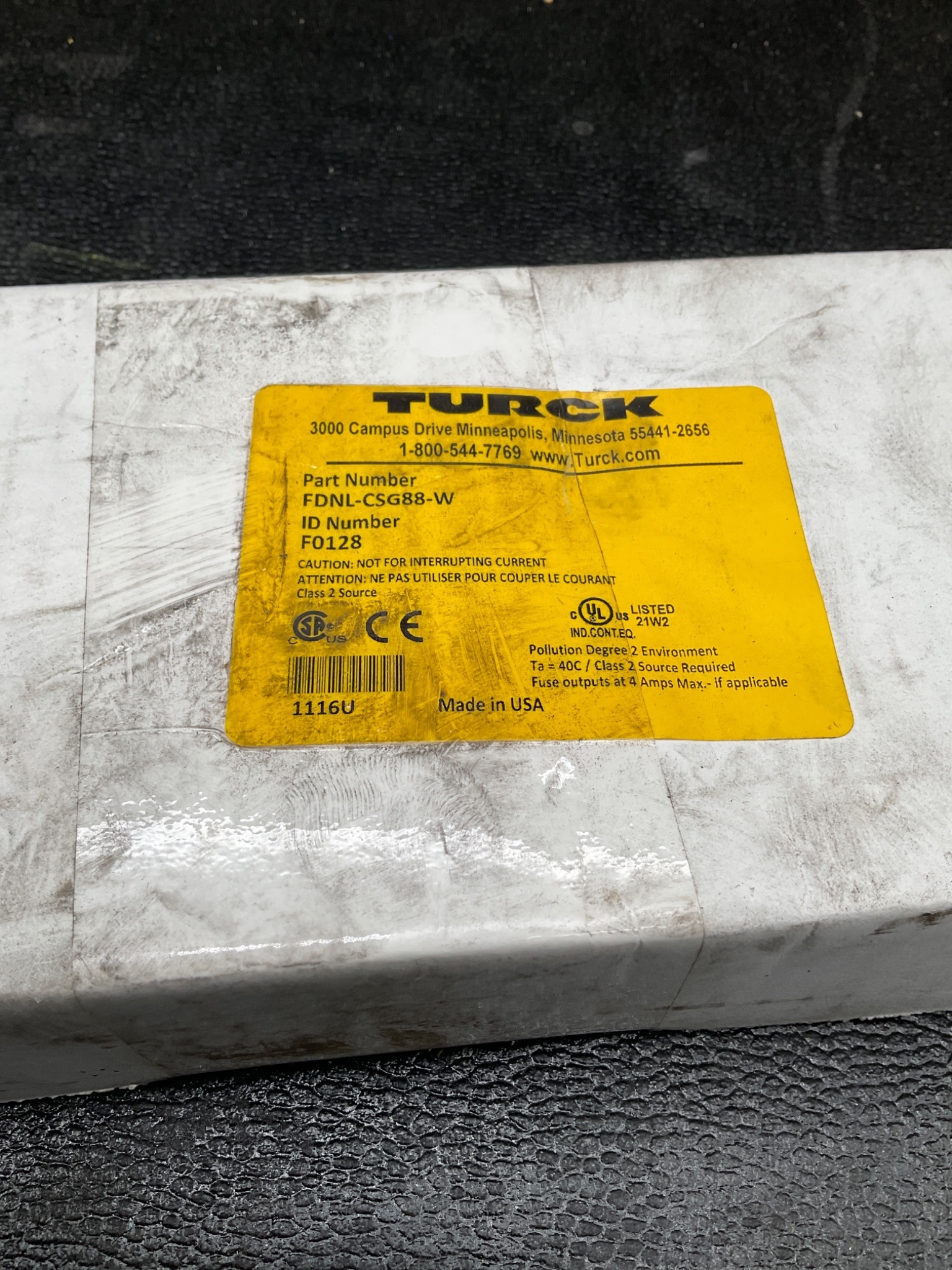 TURCK FDNL-CSG88-W DeviceNet I/O Module 8 In / 8 Out IP67 NEW 2
