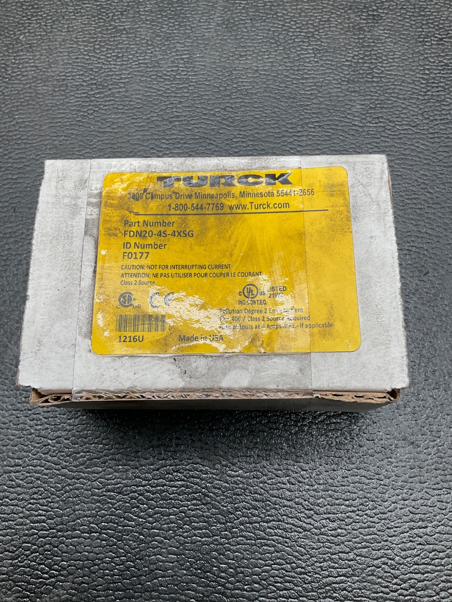 TURCK FDN20-4S-4XSG CONNECTOR USED 1