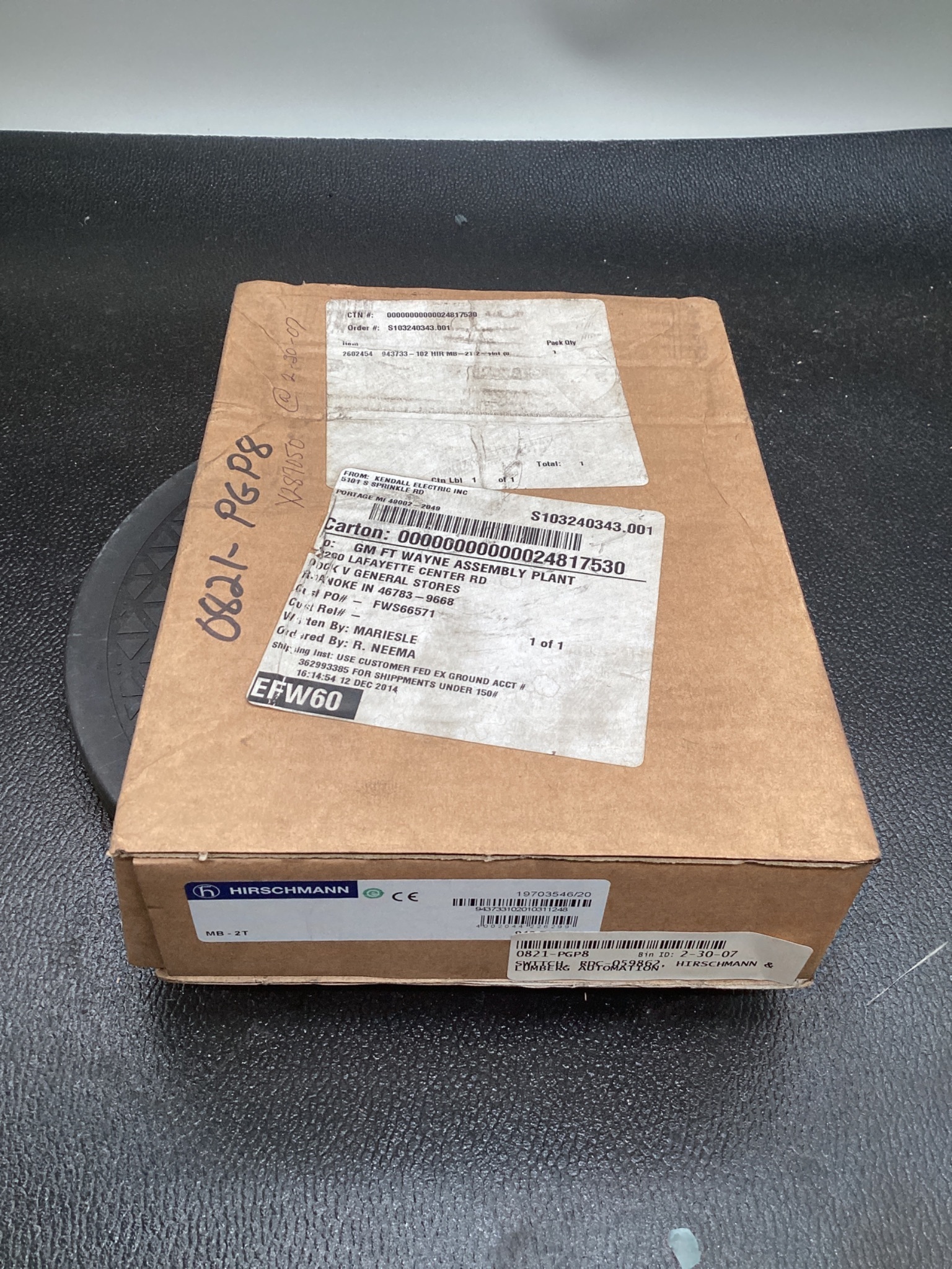 HIRSCHMANN MB-2T Backplane Extension Module 2-Slot NEW 0