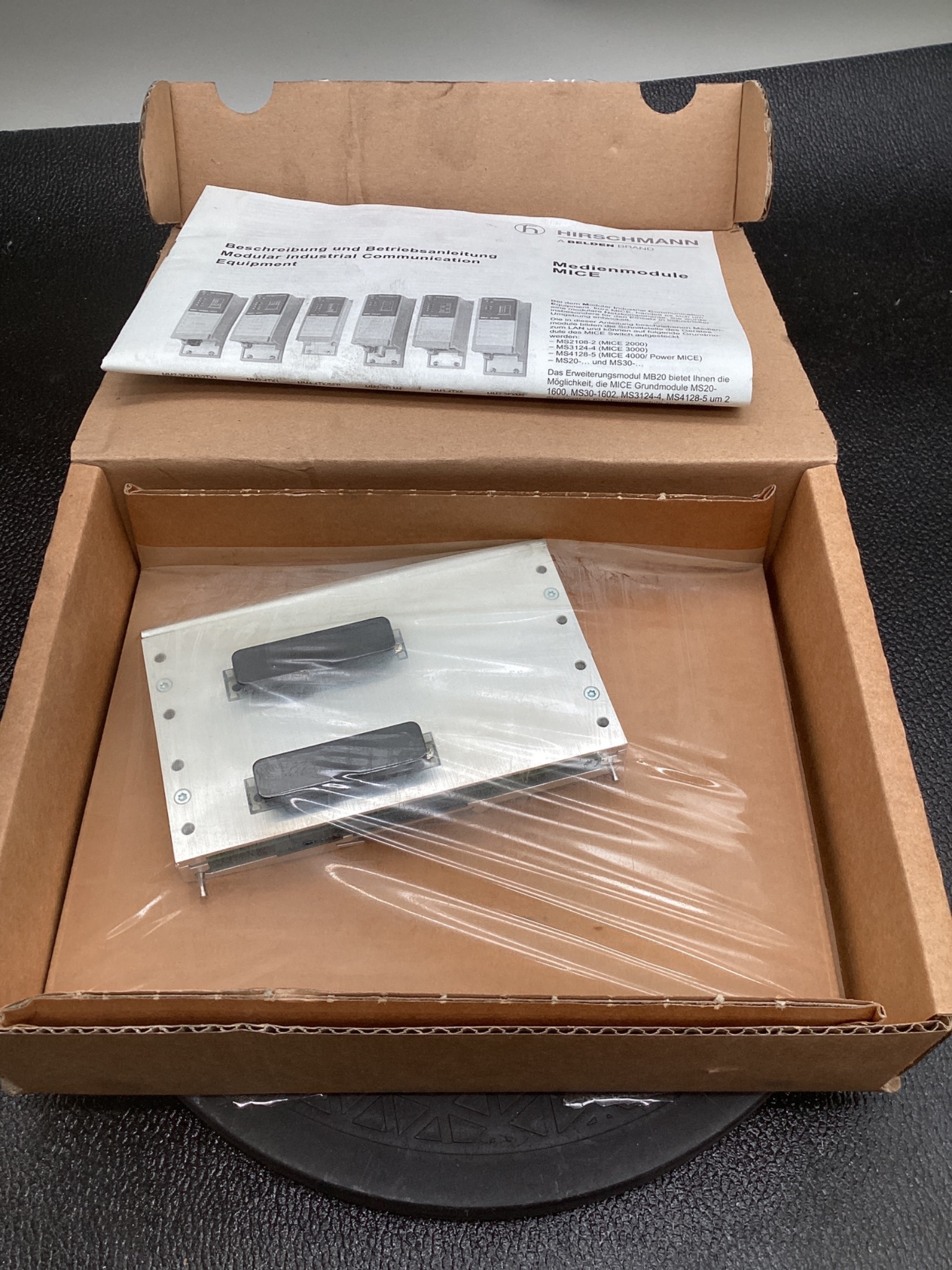 HIRSCHMANN MB-2T Backplane Extension Module 2-Slot NEW 3