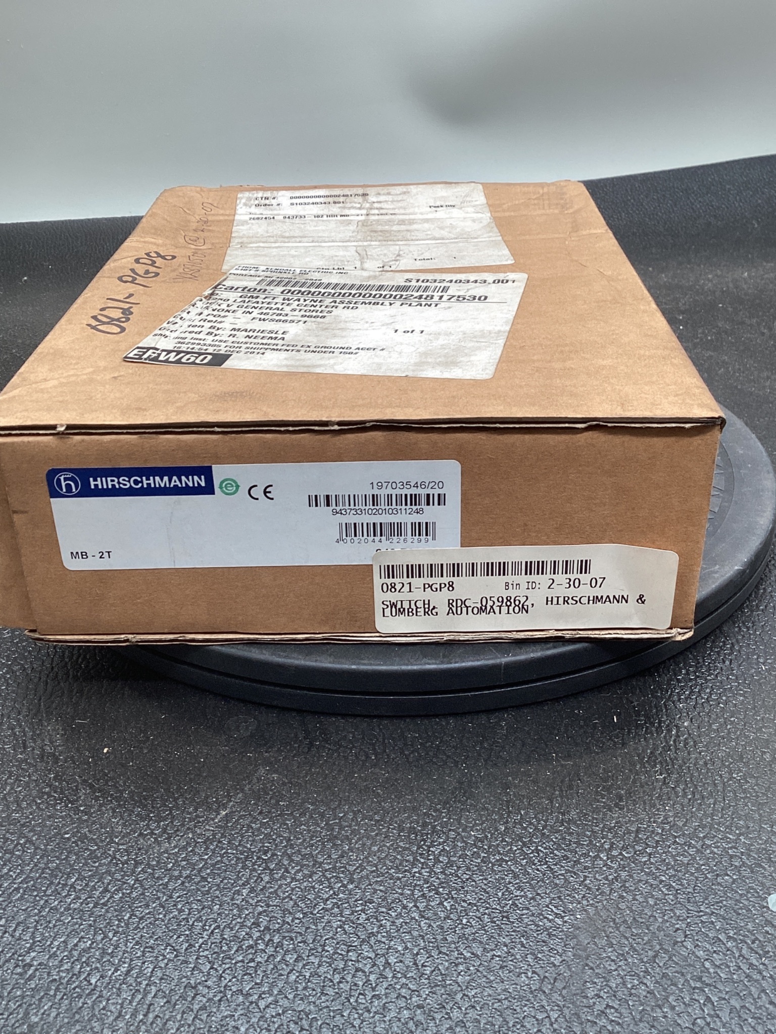 HIRSCHMANN MB-2T Backplane Extension Module 2-Slot NEW 5