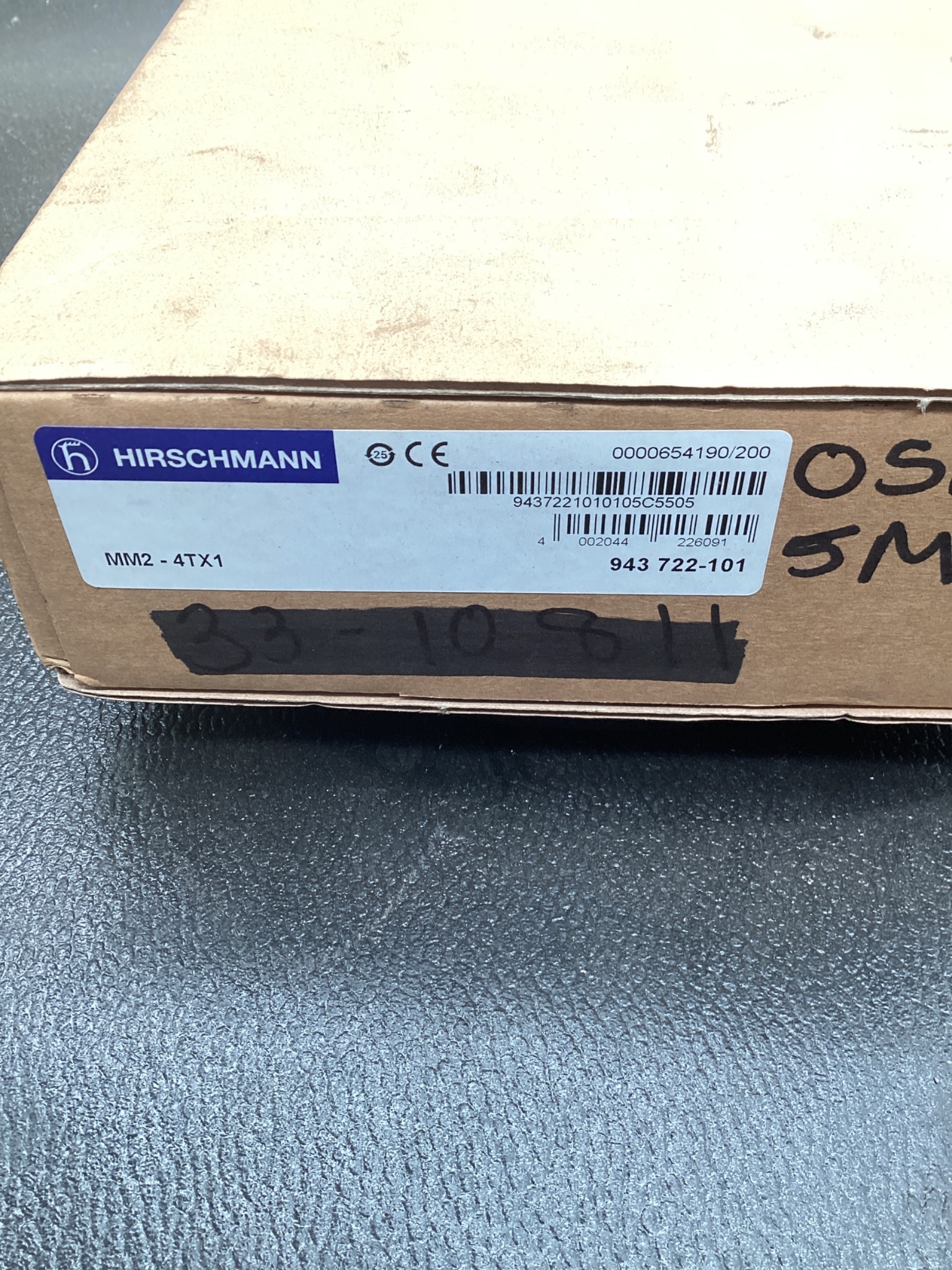 HIRSCHMANN MM2-4TX1 MICE Media Module 4-Port RJ45 10/100 Mbps DIN Mount NEW 3