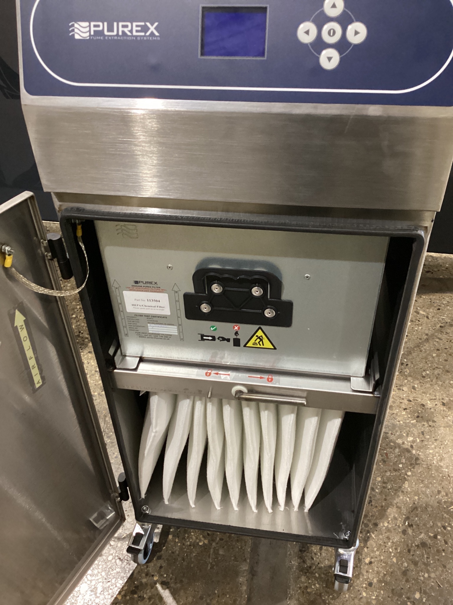 PUREX 0LX4010D 400i Digital Fume Extraction Unit 230V USED 2
