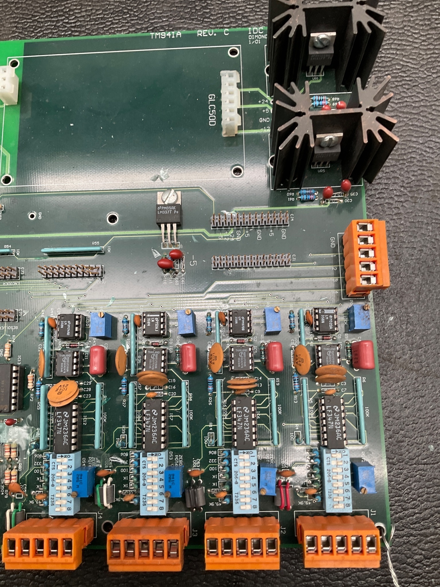 IDC TM94IA Control Board Rev. C Without Fan Unit USED 2