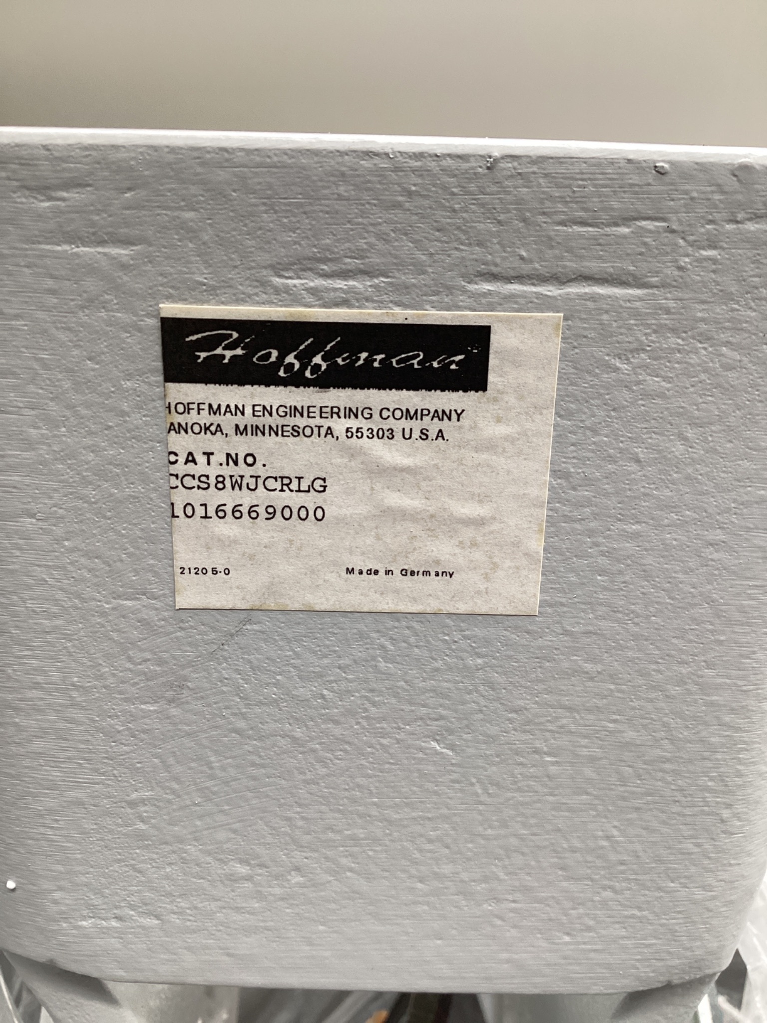 HOFFMAN CCS8WJCRLG Compact Cable Wall Joint 80x80mm NEW 5