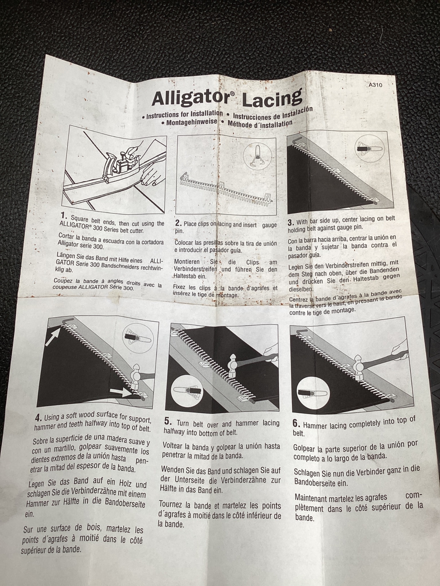 ALLIGATOR 0456-OFMV Mechanical Belt Lacing Fastener USED 4