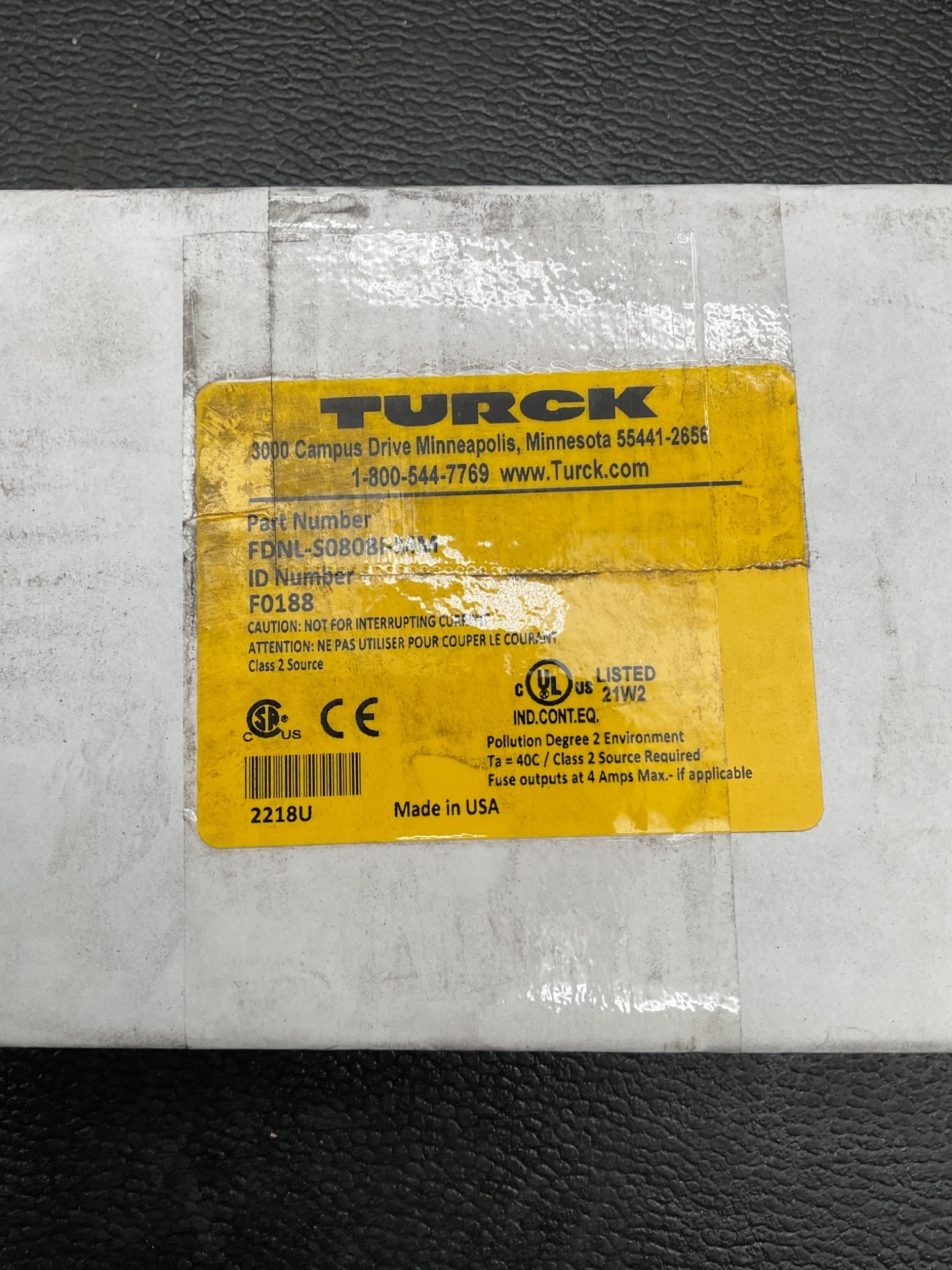 Used TURCK FDNL-S0808I-MM PLC Input and Output Modules IGAM1980401