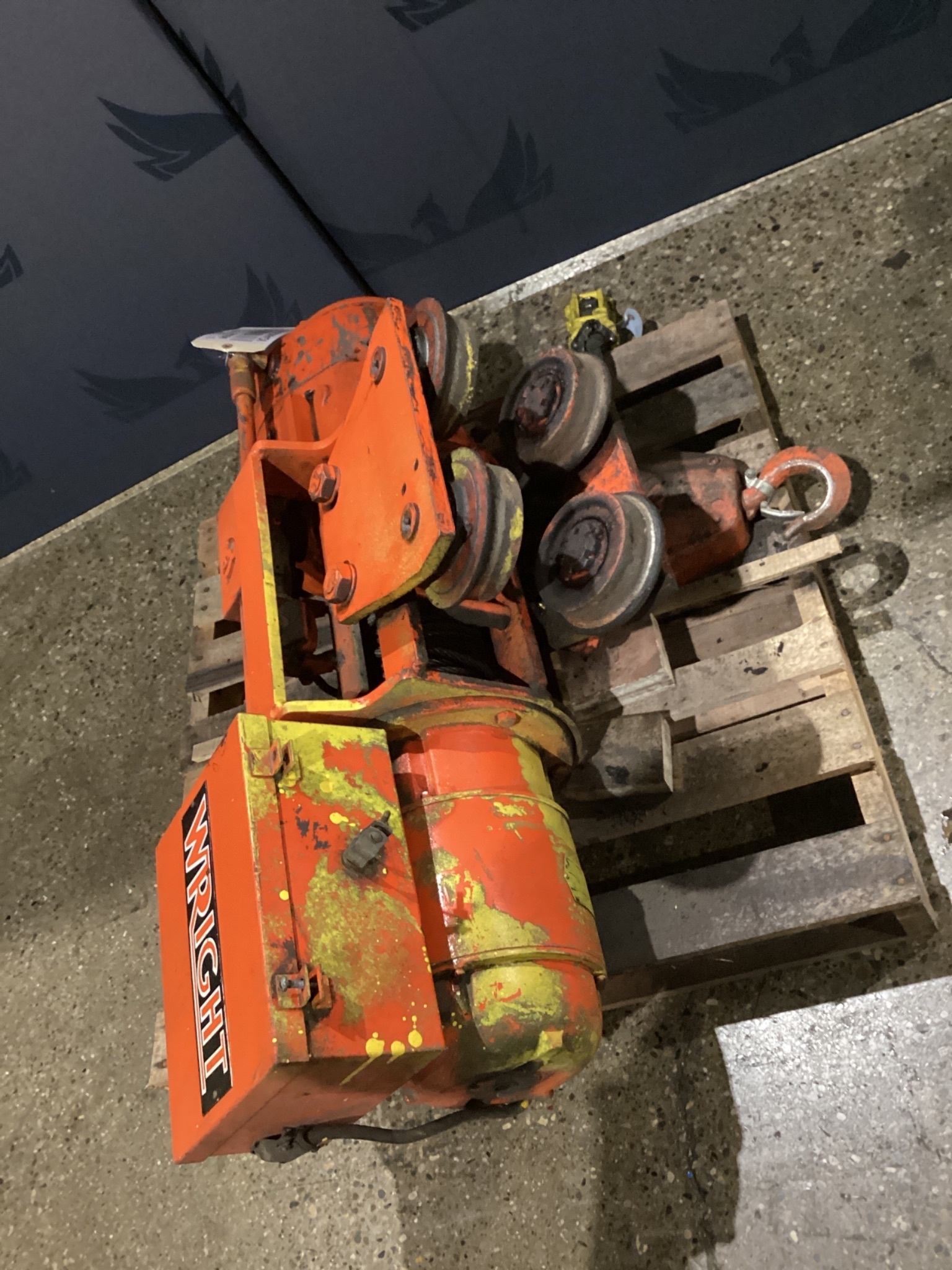 WRIGHT W1SP4P 2-Ton Electric Chain Hoist USED 3